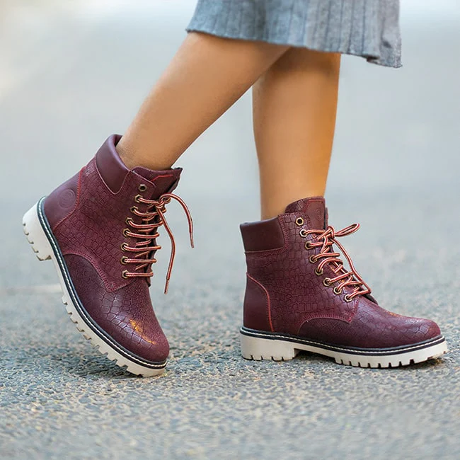 Bacca Bucci WOMEN Genuine-Leather High-Ankle Chukka Boots | Model Name: VIENNA - Image 18