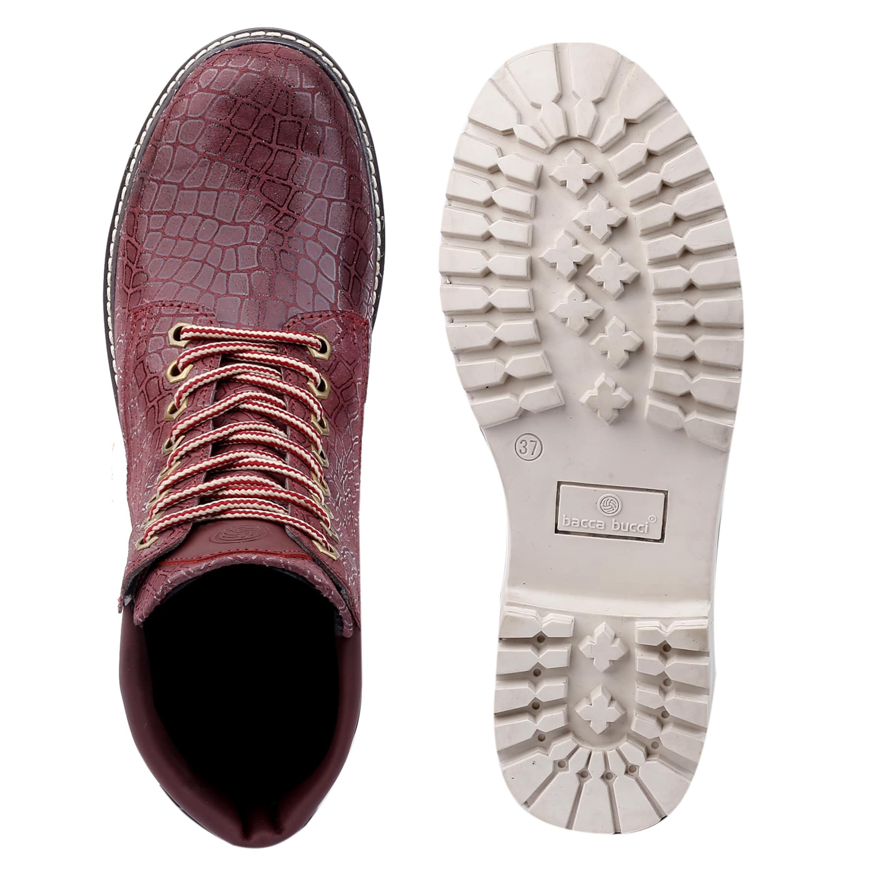 Bacca Bucci WOMEN Genuine-Leather High-Ankle Chukka Boots | Model Name: VIENNA - Image 21