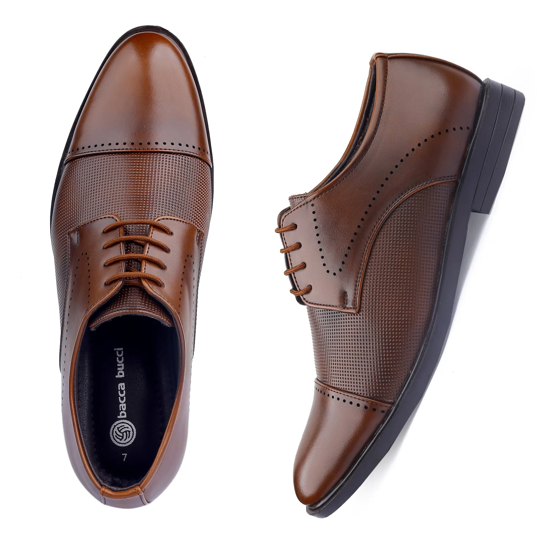 Bacca Bucci WINDSOR Formal Shoes with Superior Comfort | All Day Wear Office Or Party Lace-up Shoes - Image 13