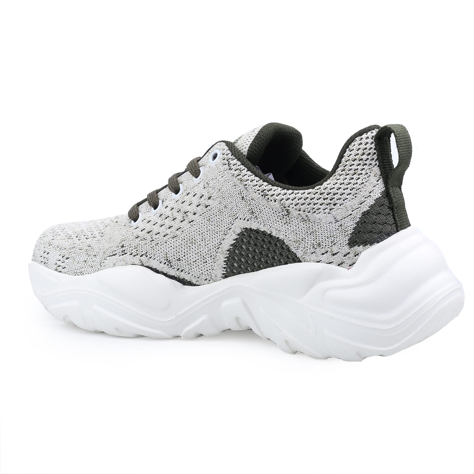 Bacca Bucci Women CHARLOTTE Low-top Platform Fashion Shoes | Street-Wear Knitted Chunky Sneakers - Image 4