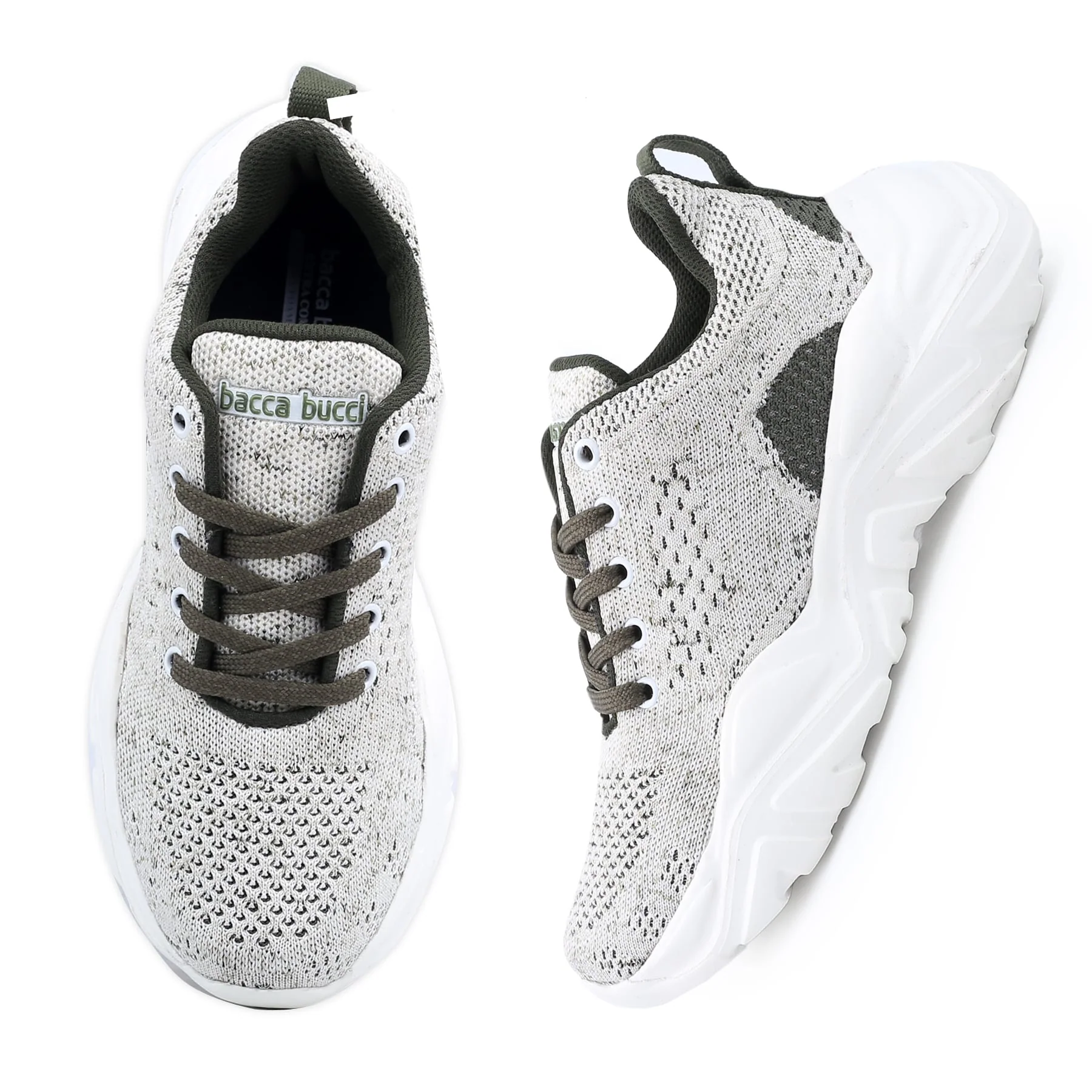 Bacca Bucci Women CHARLOTTE Low-top Platform Fashion Shoes | Street-Wear Knitted Chunky Sneakers - Image 5