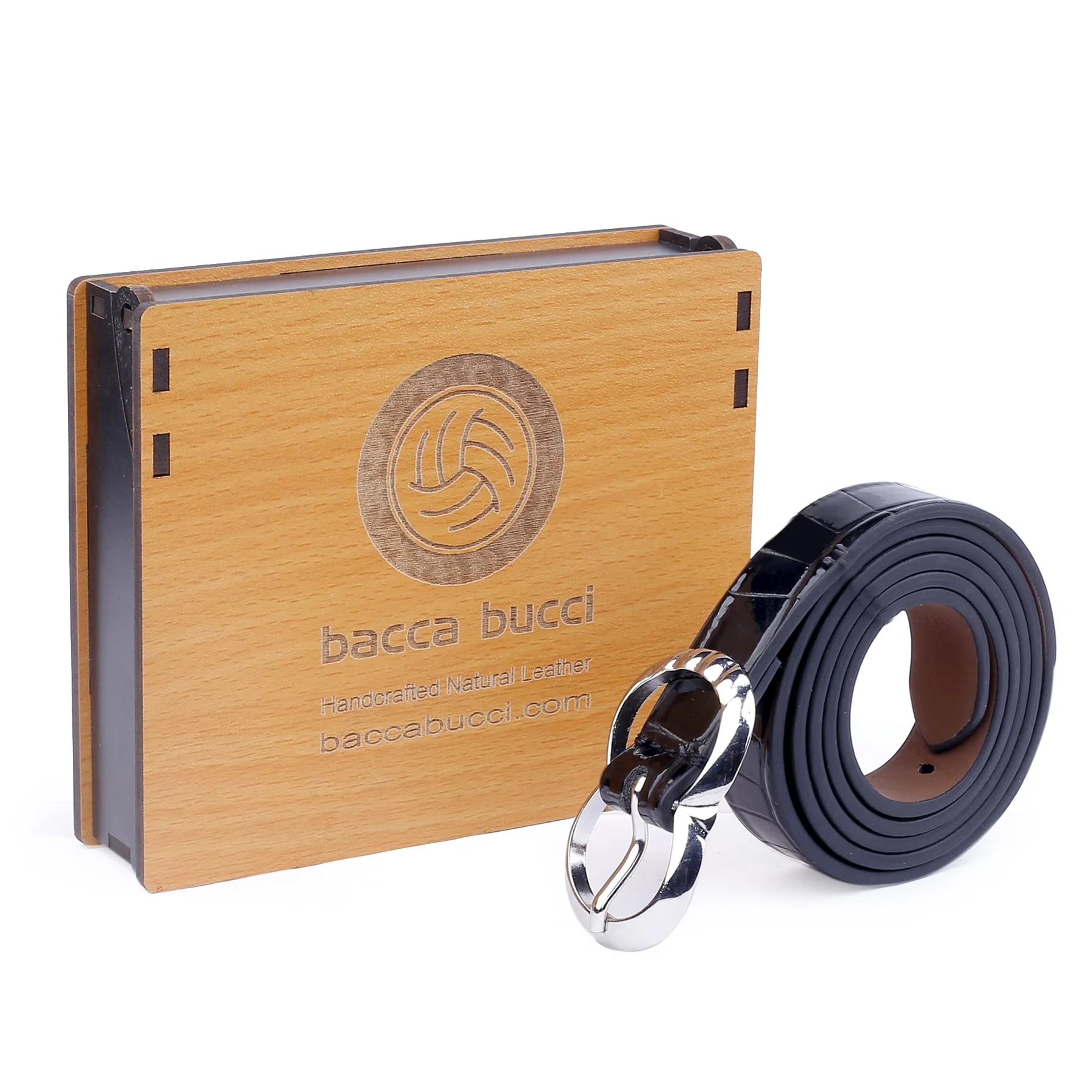 Bacca Bucci Women Leather Belts with Imported Nickle Free Buckle | Width : 20 MM | Croco Luster Belt - Image 6