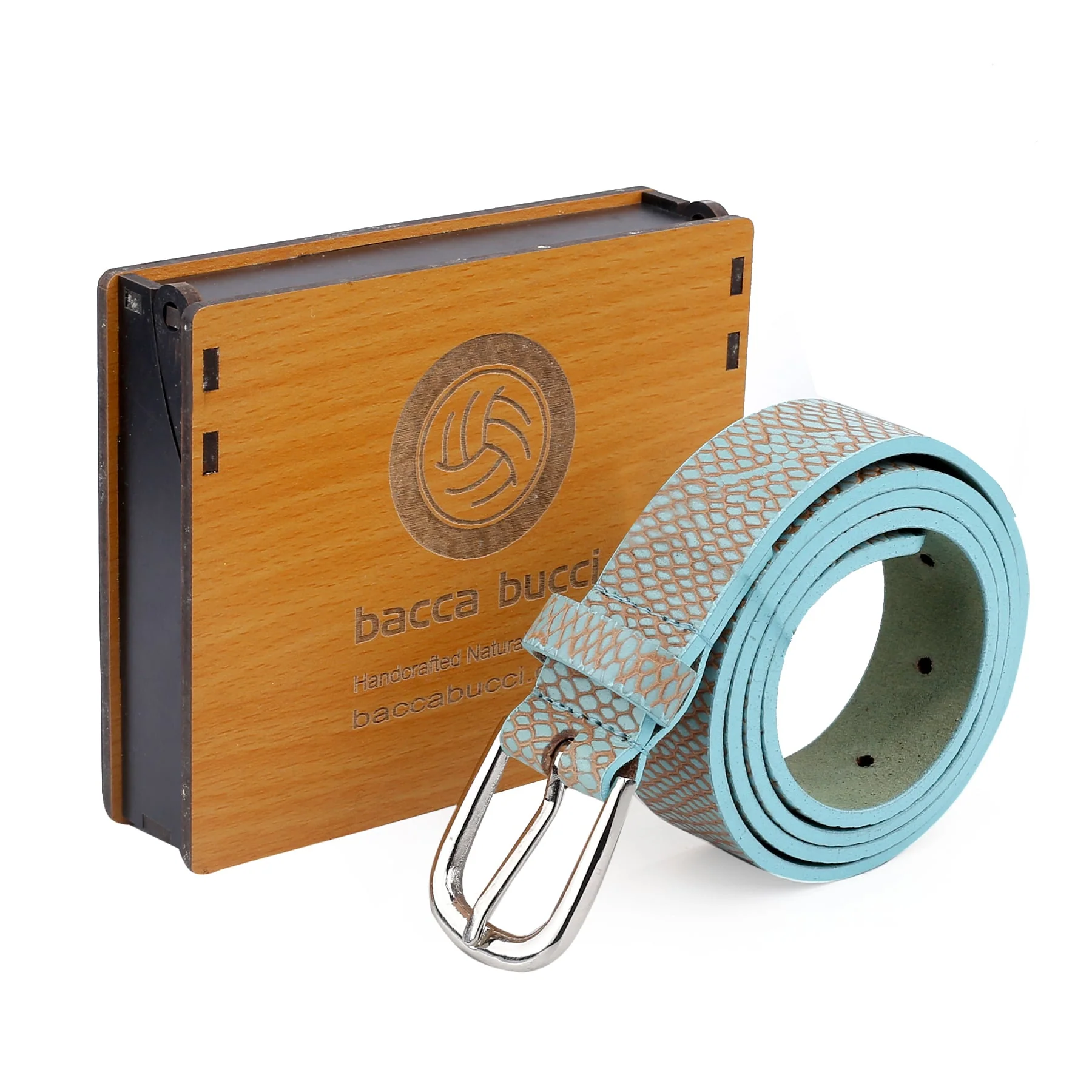 Bacca Bucci Women Genuine Leather Belts with Imported Nickle Free Buckle | Width : 28 MM | Two tone Finish Belt - Image 7