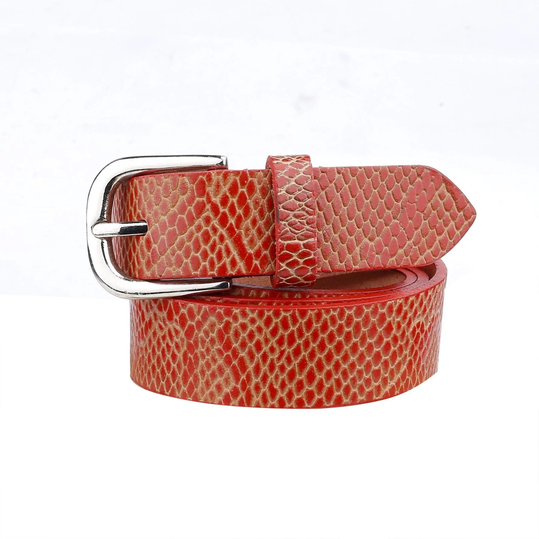 Bacca Bucci Women Genuine Leather Belts with Imported Nickle Free Buckle | Width : 28 MM | Two tone Finish Belt - Image 22