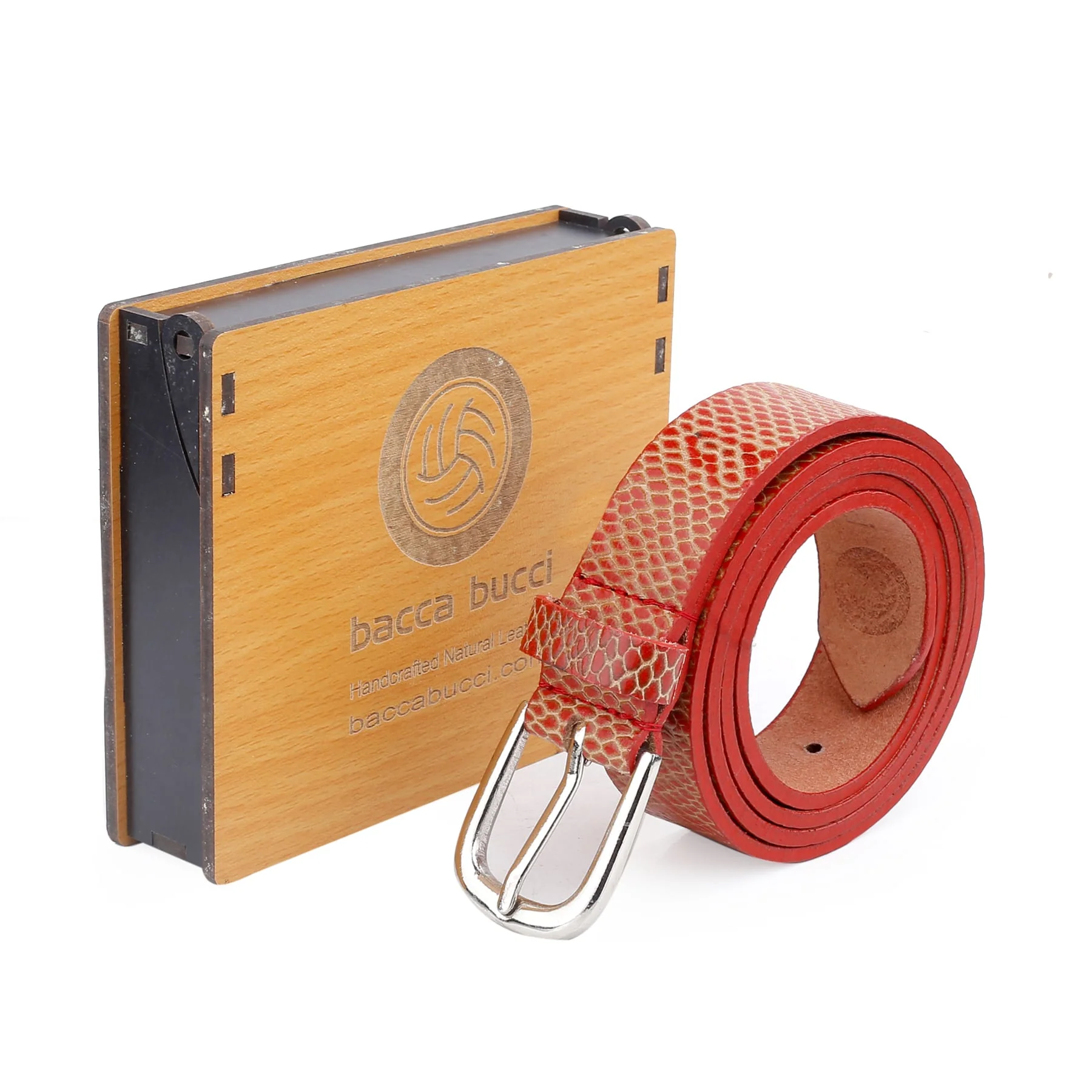 Bacca Bucci Women Genuine Leather Belts with Imported Nickle Free Buckle | Width : 28 MM | Two tone Finish Belt - Image 28