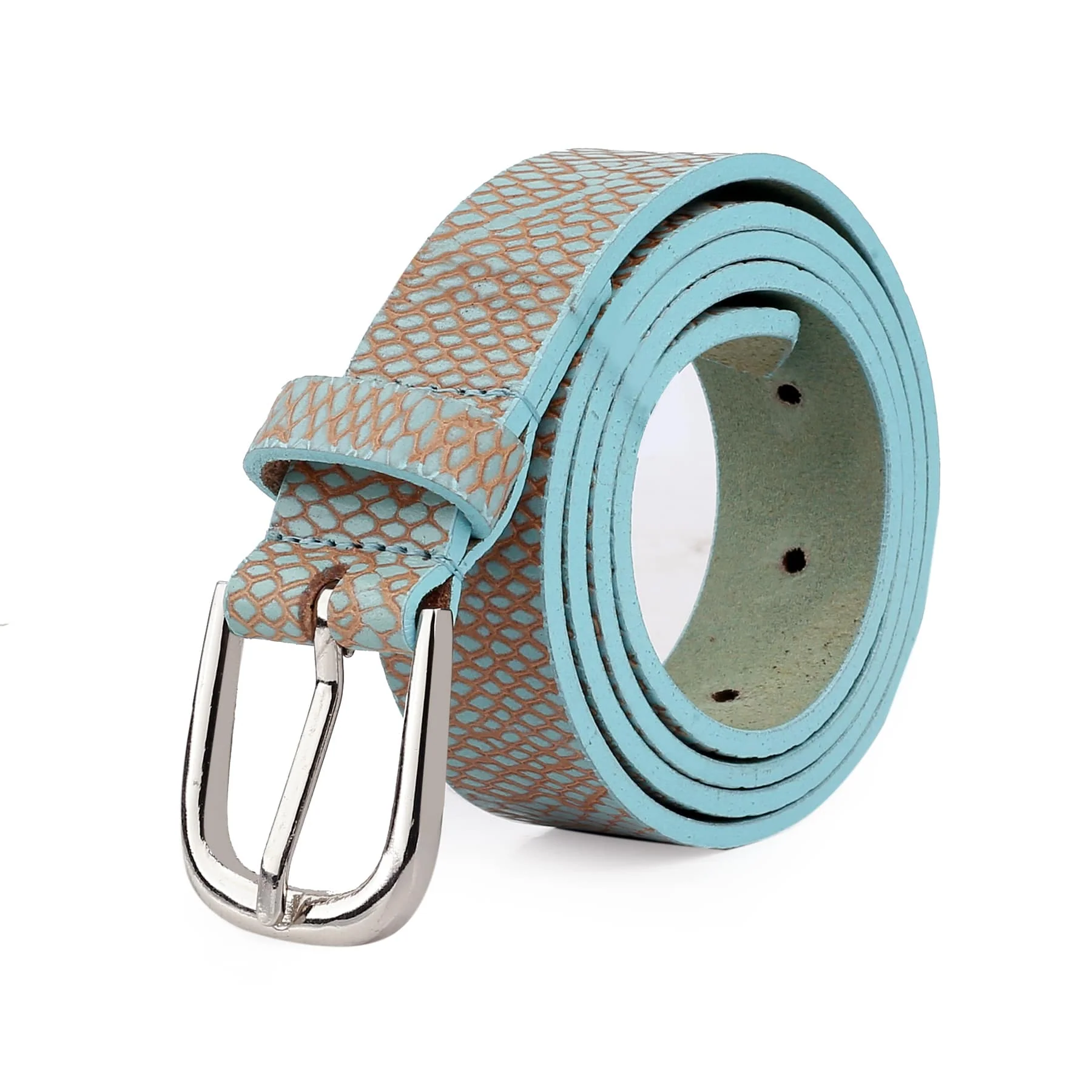 Bacca Bucci Women Genuine Leather Belts with Imported Nickle Free Buckle | Width : 28 MM | Two tone Finish Belt - Image 10