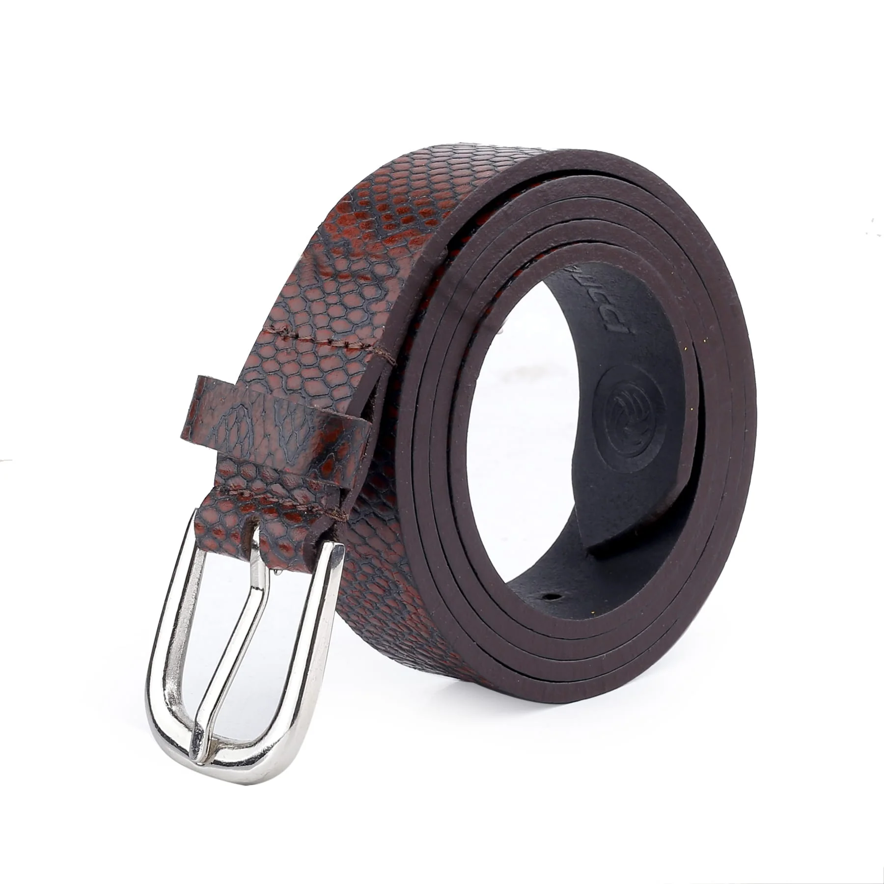Bacca Bucci Women Genuine Leather Belts with Imported Nickle Free Buckle | Width : 28 MM | Two tone Finish Belt - Image 17