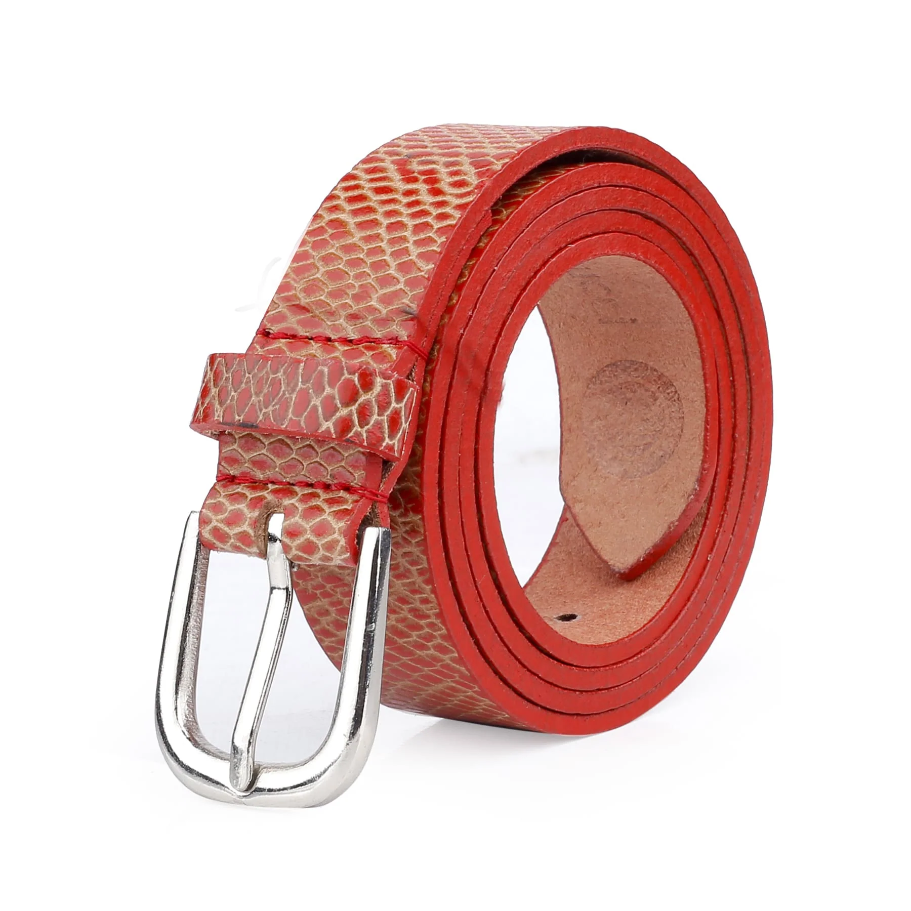 Bacca Bucci Women Genuine Leather Belts with Imported Nickle Free Buckle | Width : 28 MM | Two tone Finish Belt - Image 2