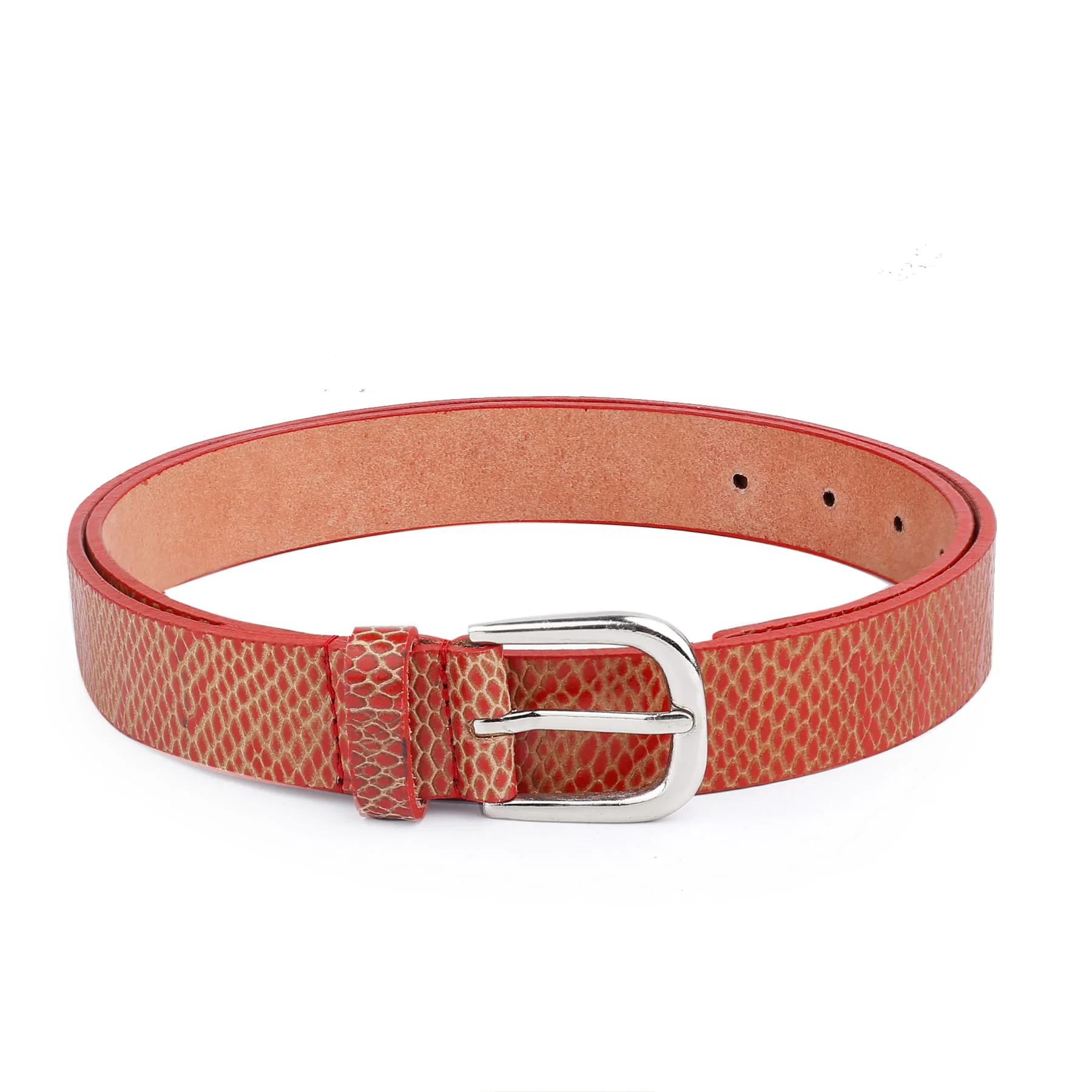 Bacca Bucci Women Genuine Leather Belts with Imported Nickle Free Buckle | Width : 28 MM | Two tone Finish Belt - Image 25