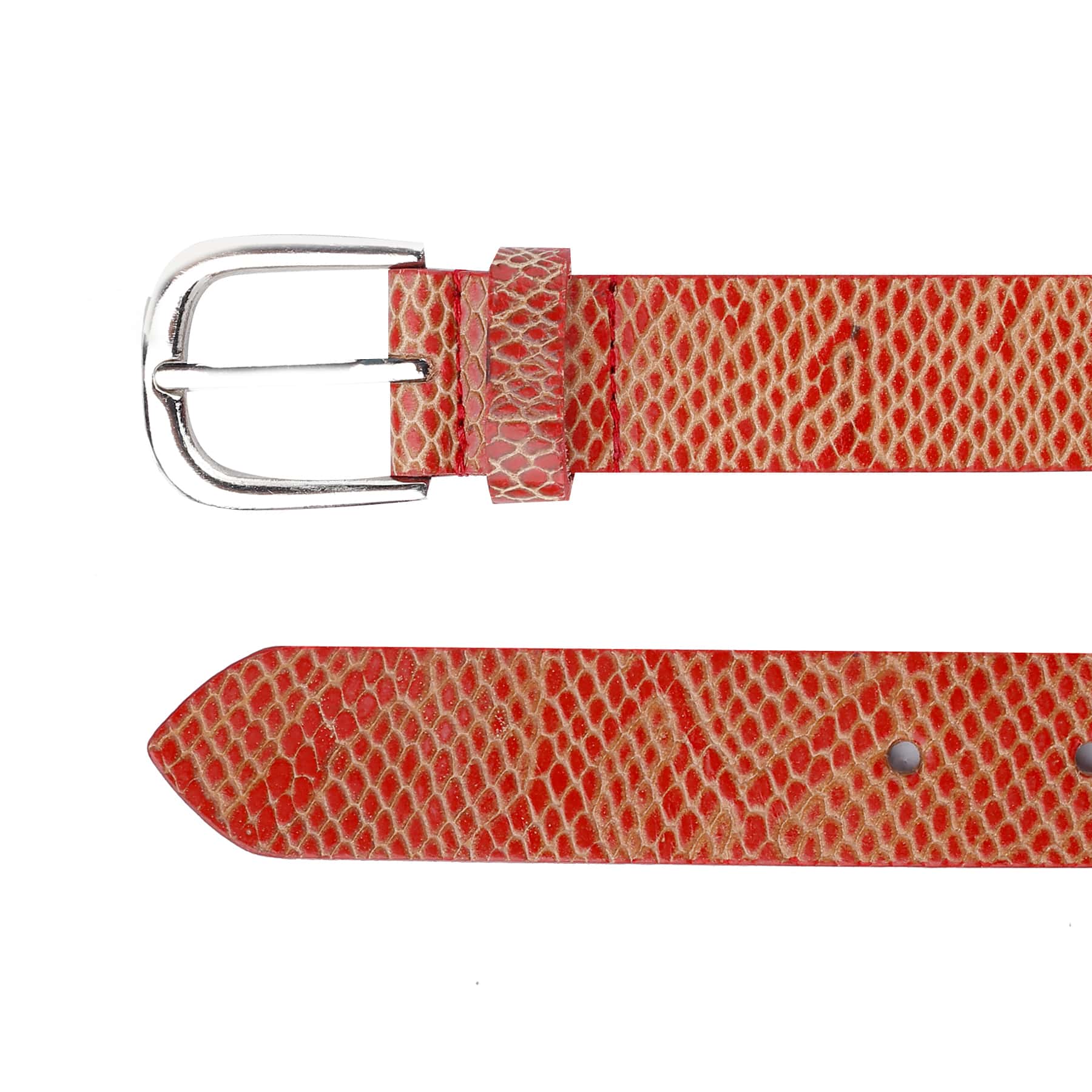 Bacca Bucci Women Genuine Leather Belts with Imported Nickle Free Buckle | Width : 28 MM | Two tone Finish Belt - Image 26