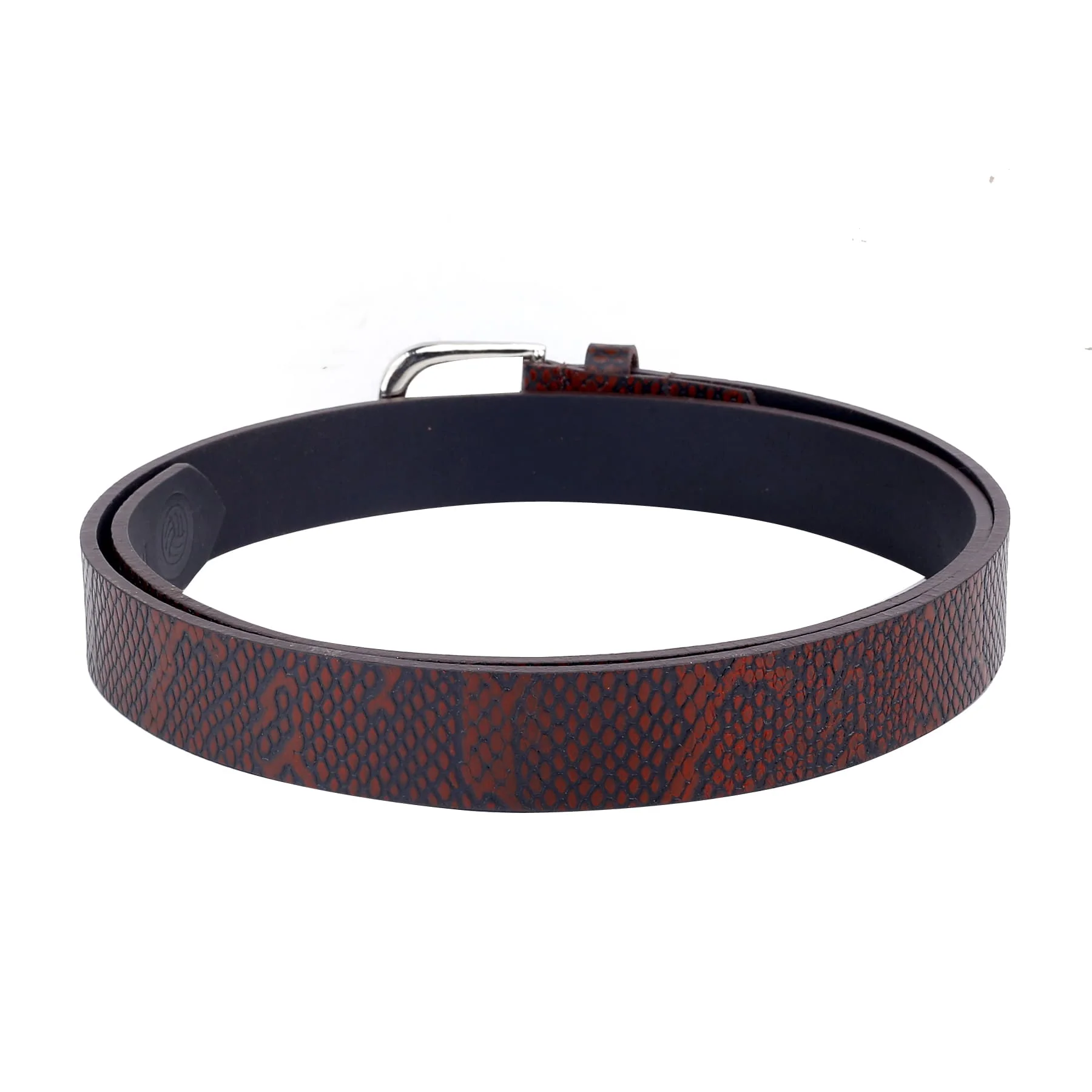Bacca Bucci Women Genuine Leather Belts with Imported Nickle Free Buckle | Width : 28 MM | Two tone Finish Belt - Image 6