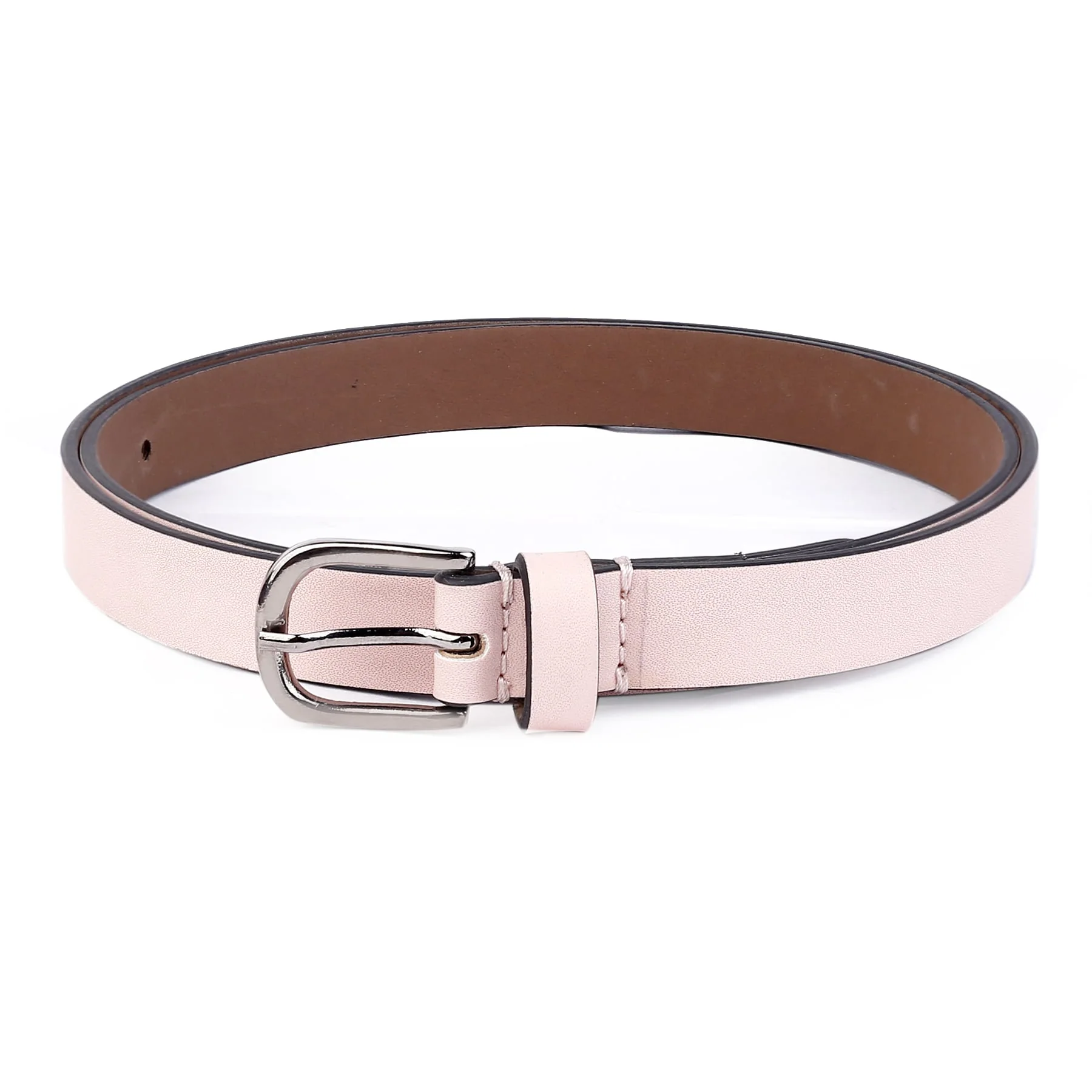 Bacca Bucci Women Leather Belts with Imported Nickle Free Buckle | Width : 20 MM | Solid Color Luster Finish Belt - Image 29