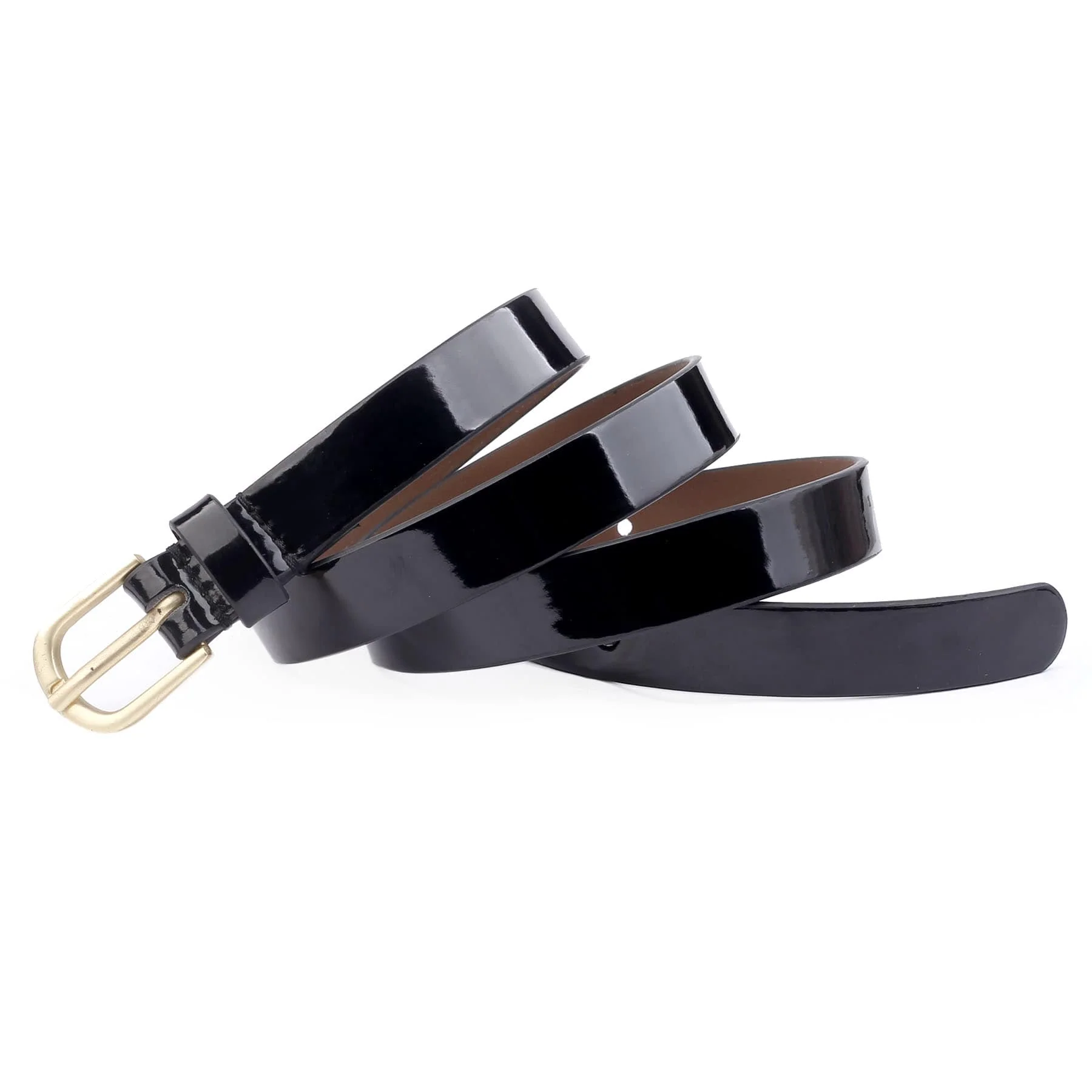 Bacca Bucci Women Leather Belts with Imported Nickle Free Buckle | Width : 20 MM | Solid Color Luster Finish Belt - Image 3