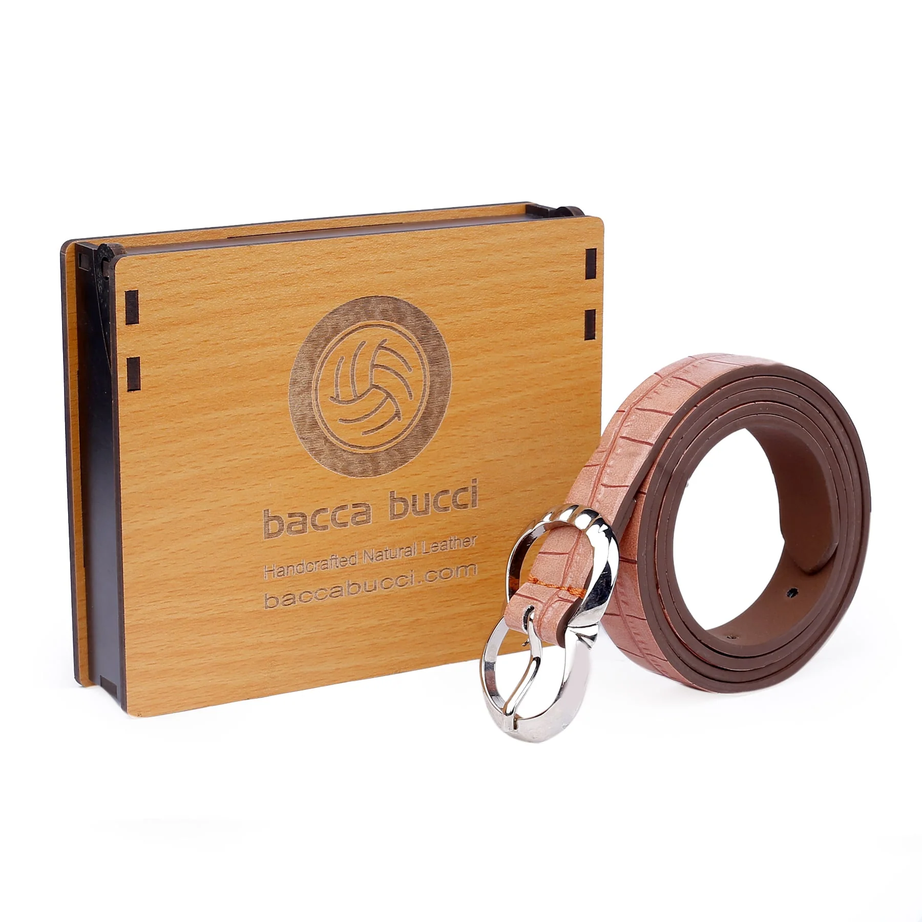 Bacca Bucci Women Leather Belts with Imported Nickle Free Buckle | Width : 20 MM | Croco Luster Belt - Image 24