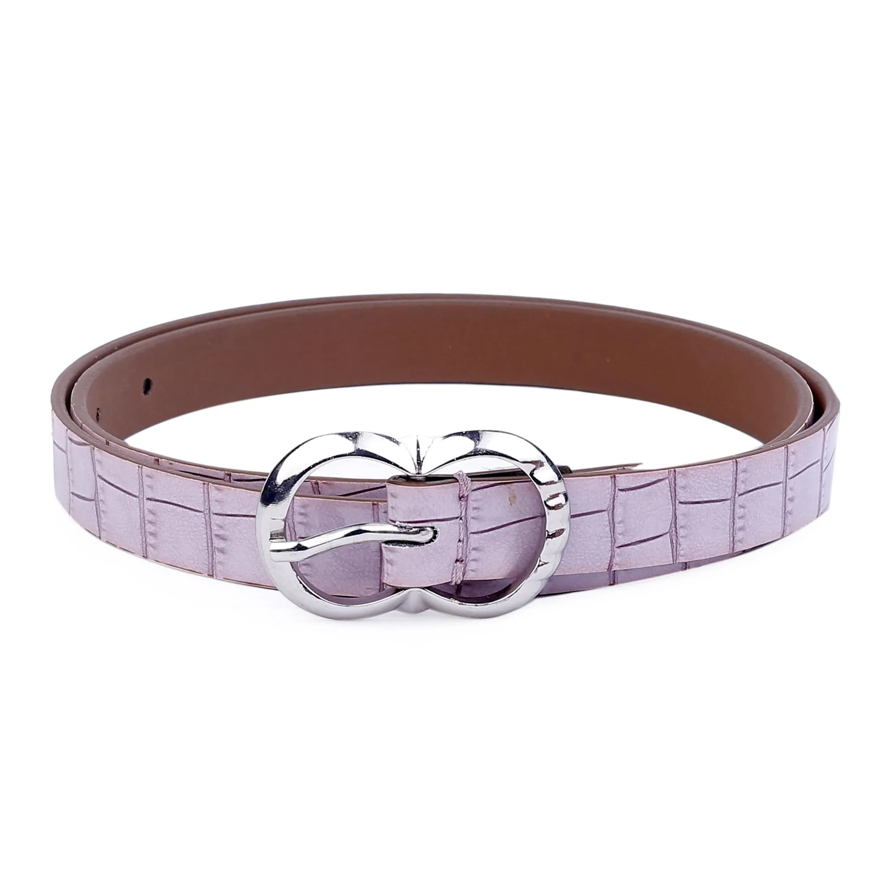 Bacca Bucci Women Leather Belts with Imported Nickle Free Buckle | Width : 20 MM | Croco Luster Belt - Image 4