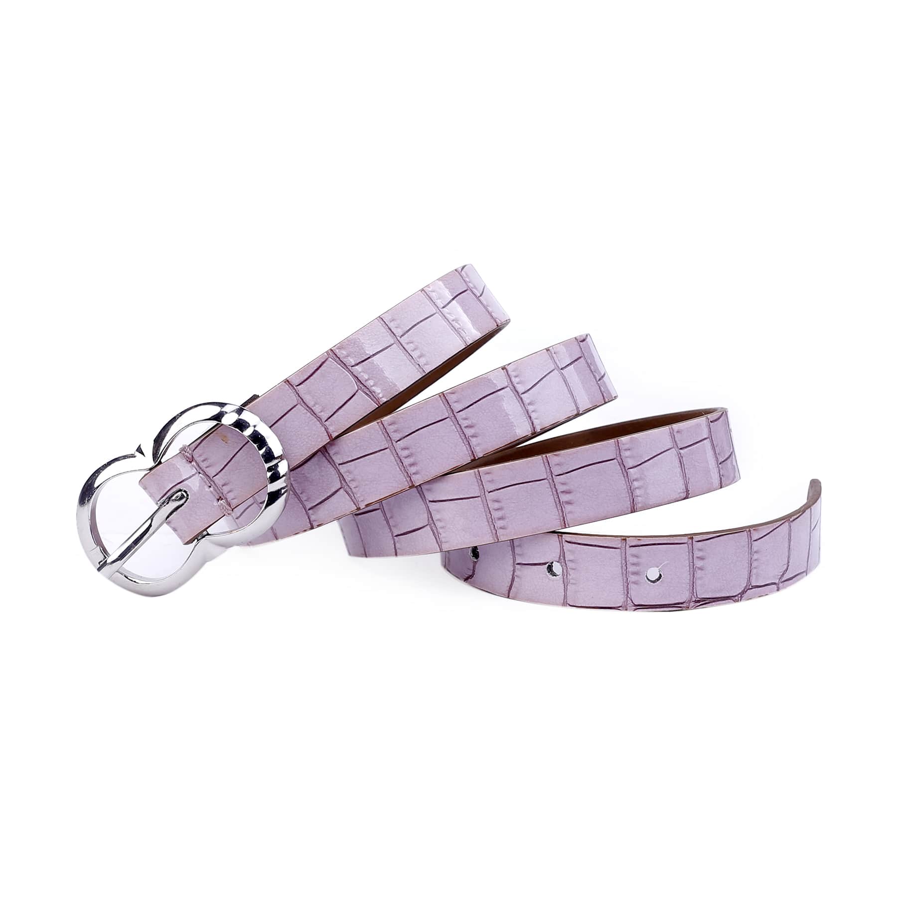 Bacca Bucci Women Leather Belts with Imported Nickle Free Buckle | Width : 20 MM | Croco Luster Belt - Image 15