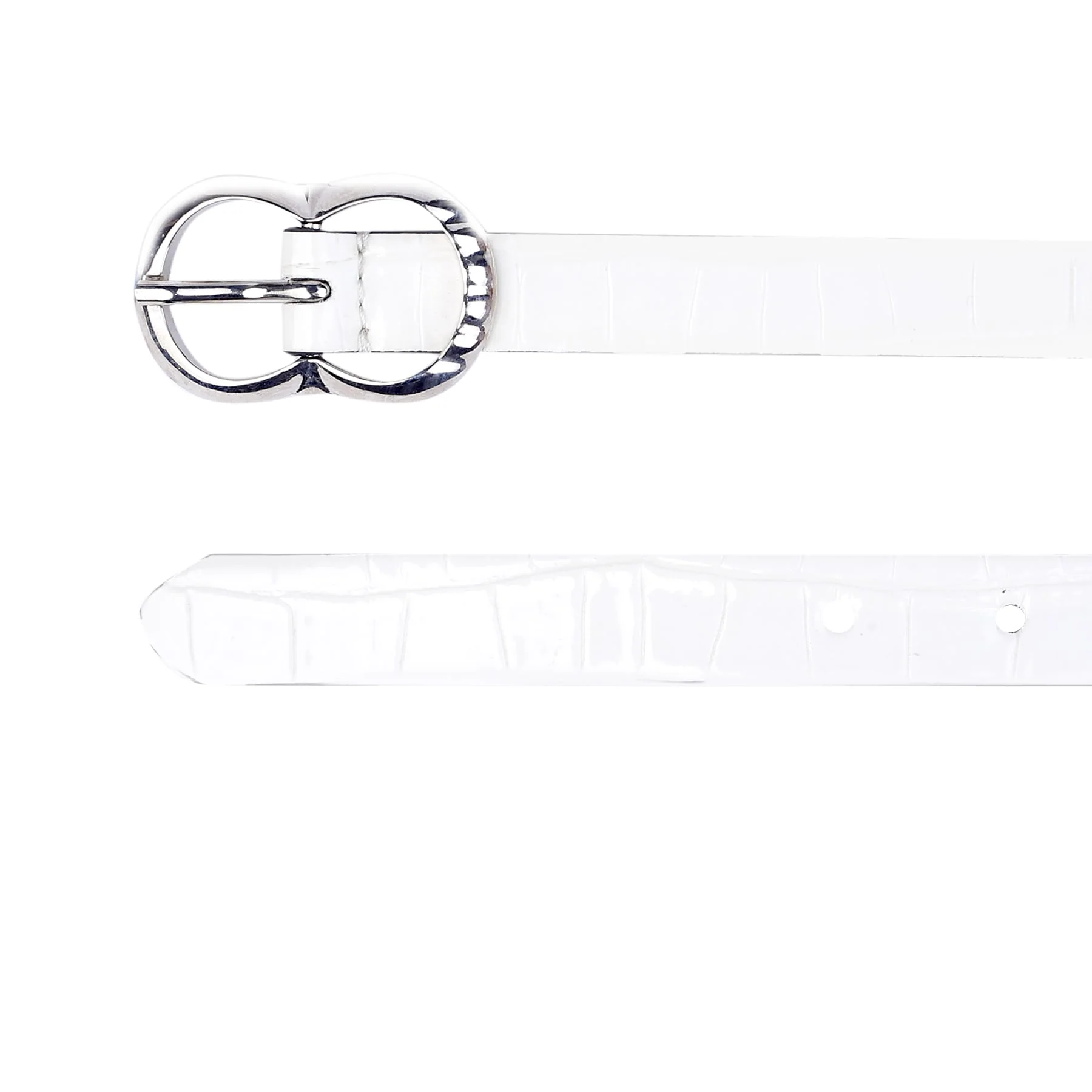 Bacca Bucci Women Leather Belts with Imported Nickle Free Buckle | Width : 20 MM | Croco Luster Belt - Image 28