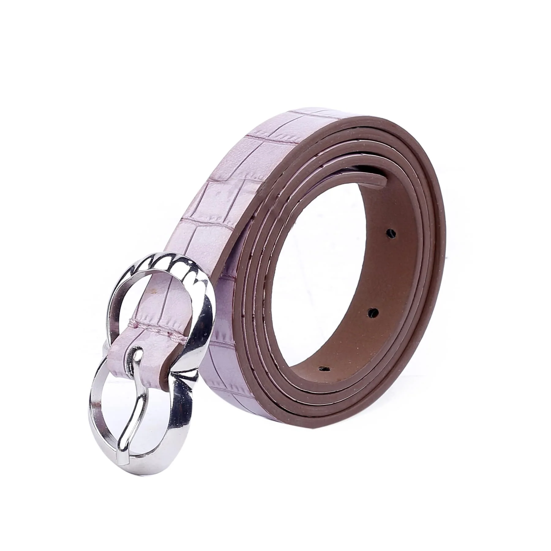 Bacca Bucci Women Leather Belts with Imported Nickle Free Buckle | Width : 20 MM | Croco Luster Belt - Image 20