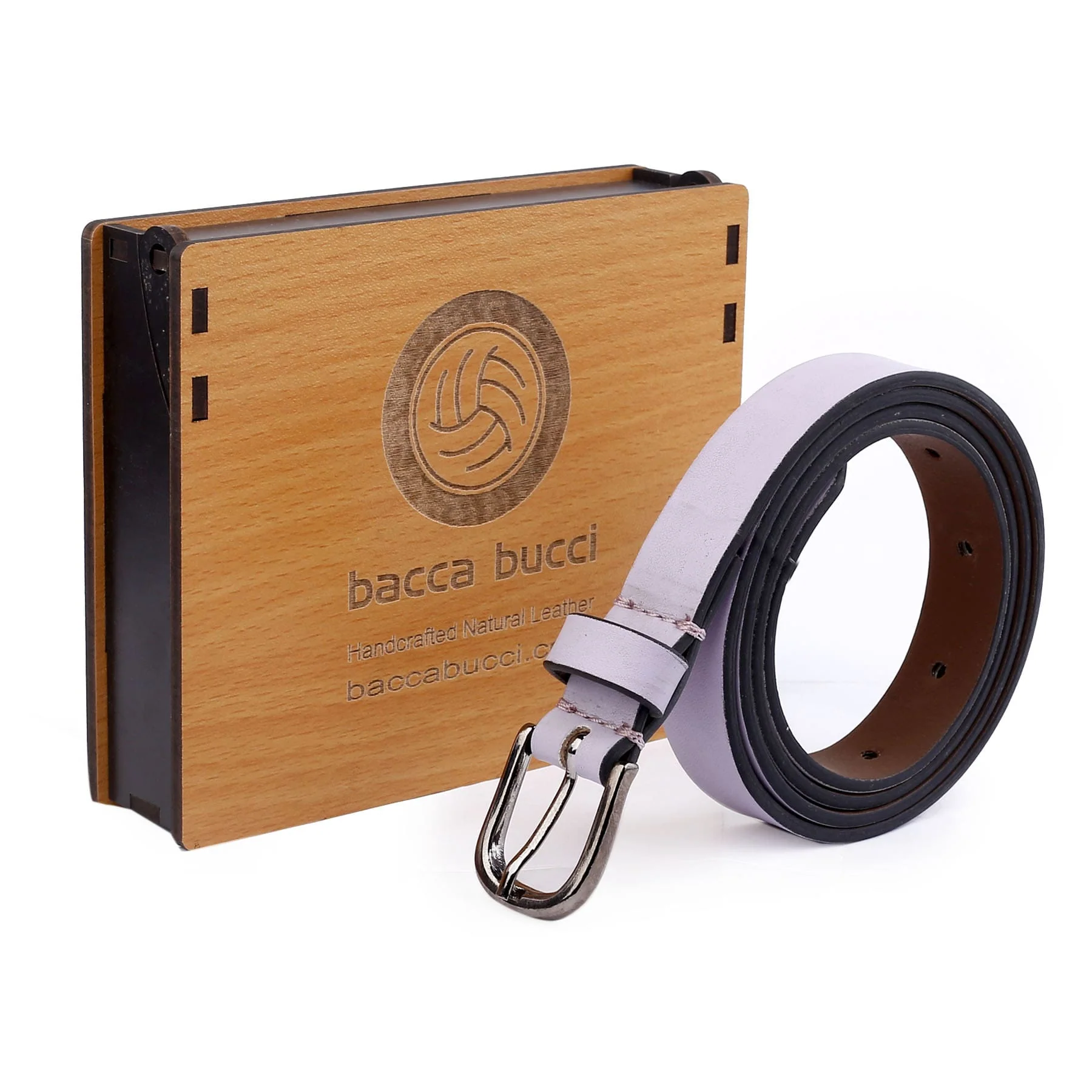 Bacca Bucci Women Leather Belts with Imported Nickle Free Buckle | Width : 20 MM | Solid Color Luster Finish Belt - Image 24