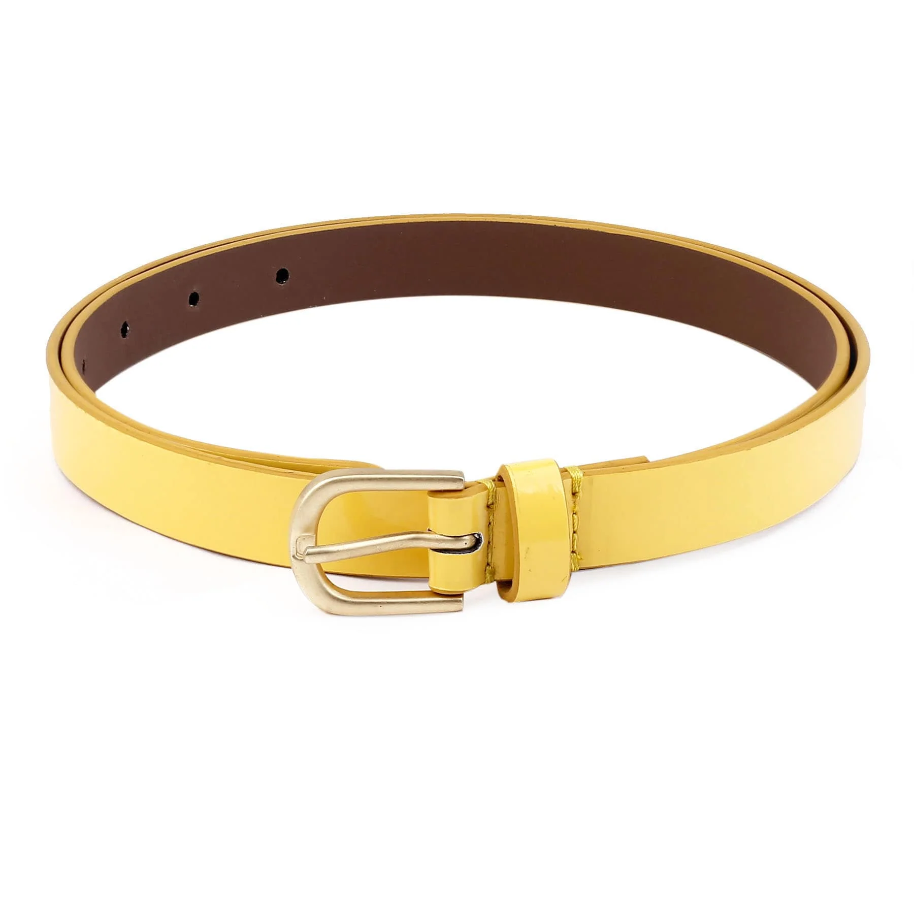 Bacca Bucci Women Leather Belts with Imported Nickle Free Buckle | Width : 20 MM | Solid Color Luster Finish Belt - Image 4