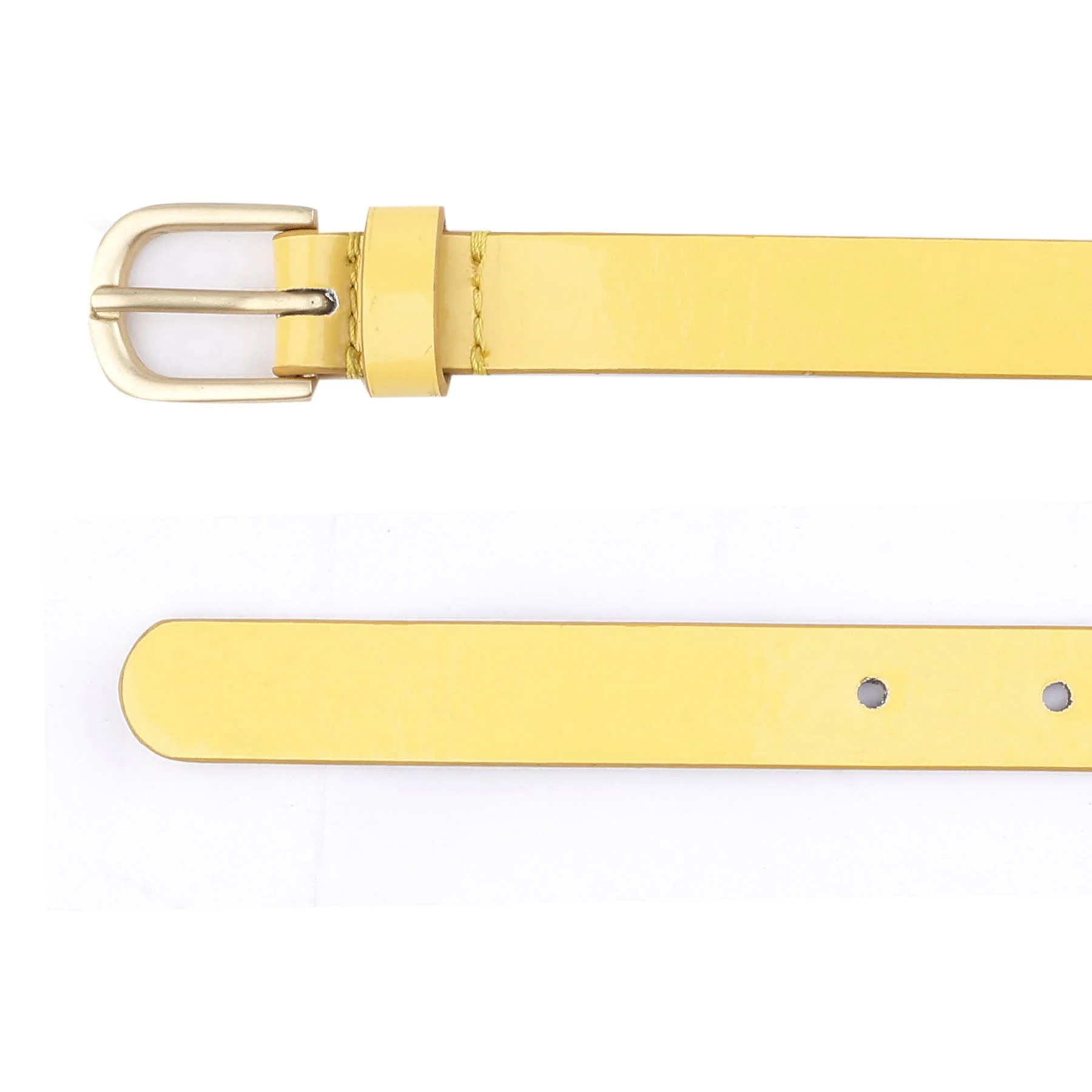 Bacca Bucci Women Leather Belts with Imported Nickle Free Buckle | Width : 20 MM | Solid Color Luster Finish Belt - Image 5
