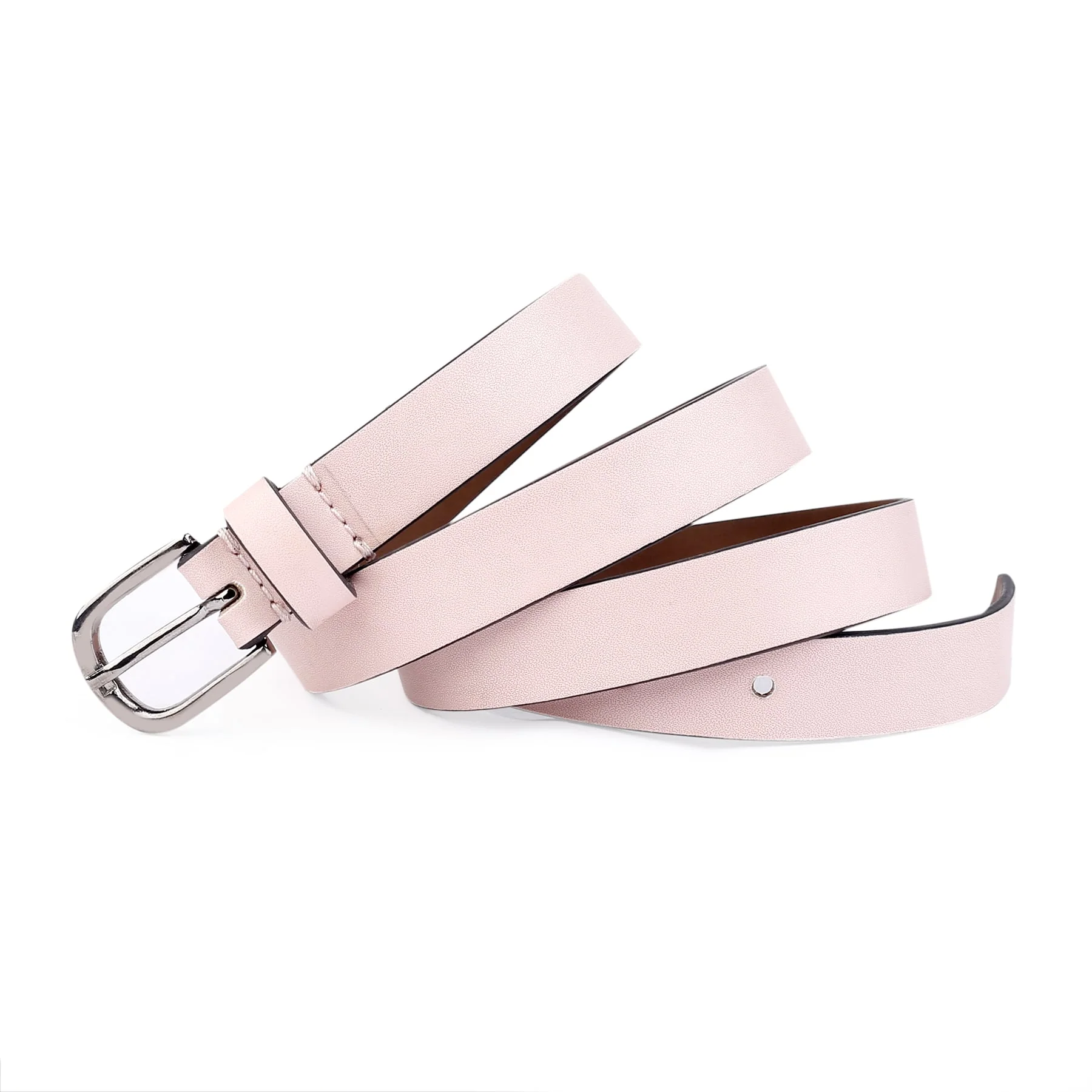 Bacca Bucci Women Leather Belts with Imported Nickle Free Buckle | Width : 20 MM | Solid Color Luster Finish Belt - Image 27