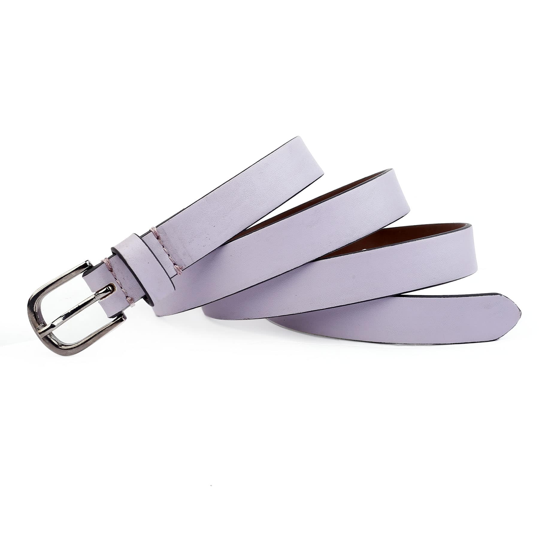 Bacca Bucci Women Leather Belts with Imported Nickle Free Buckle | Width : 20 MM | Solid Color Luster Finish Belt - Image 3