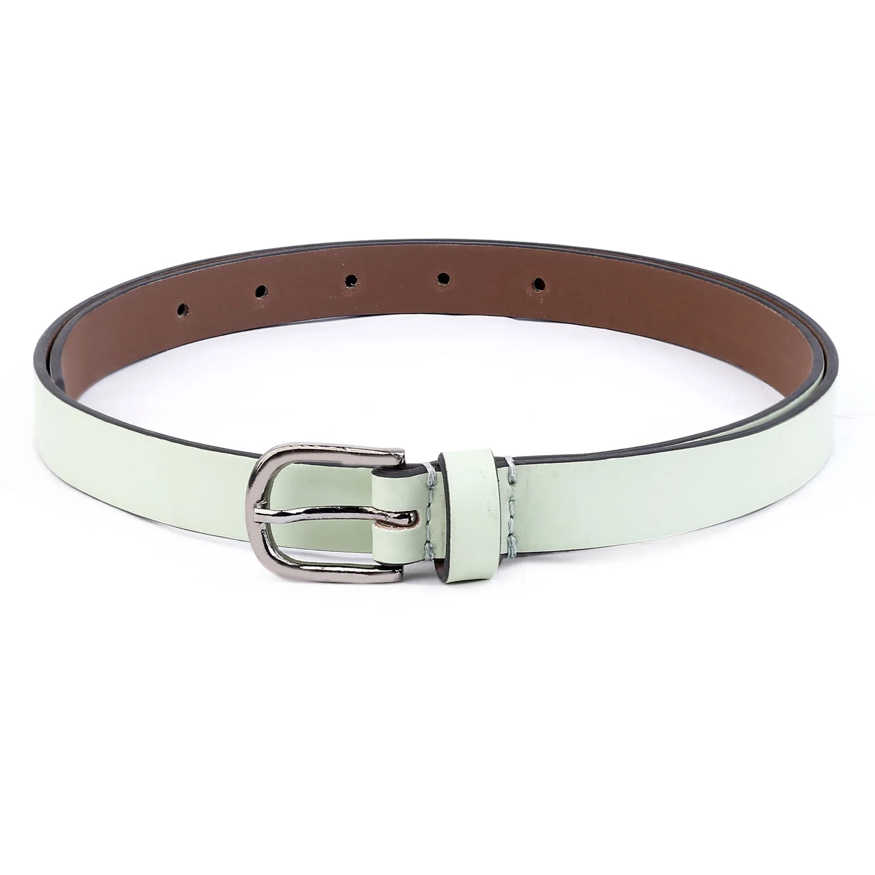 Bacca Bucci Women Leather Belts with Imported Nickle Free Buckle | Width : 20 MM | Solid Color Luster Finish Belt - Image 17
