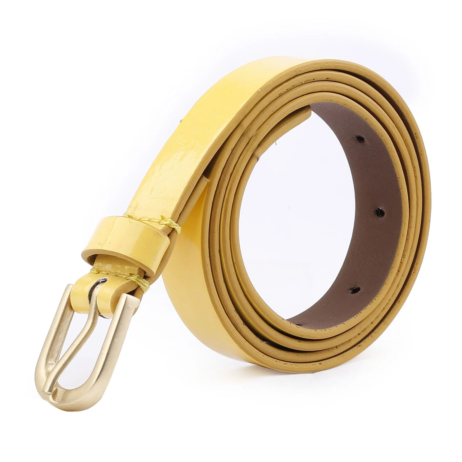 Bacca Bucci Women Leather Belts with Imported Nickle Free Buckle | Width : 20 MM | Solid Color Luster Finish Belt - Image 20
