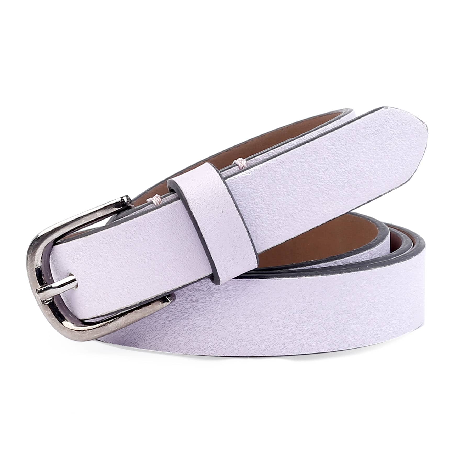 Bacca Bucci Women Leather Belts with Imported Nickle Free Buckle | Width : 20 MM | Solid Color Luster Finish Belt - Image 25