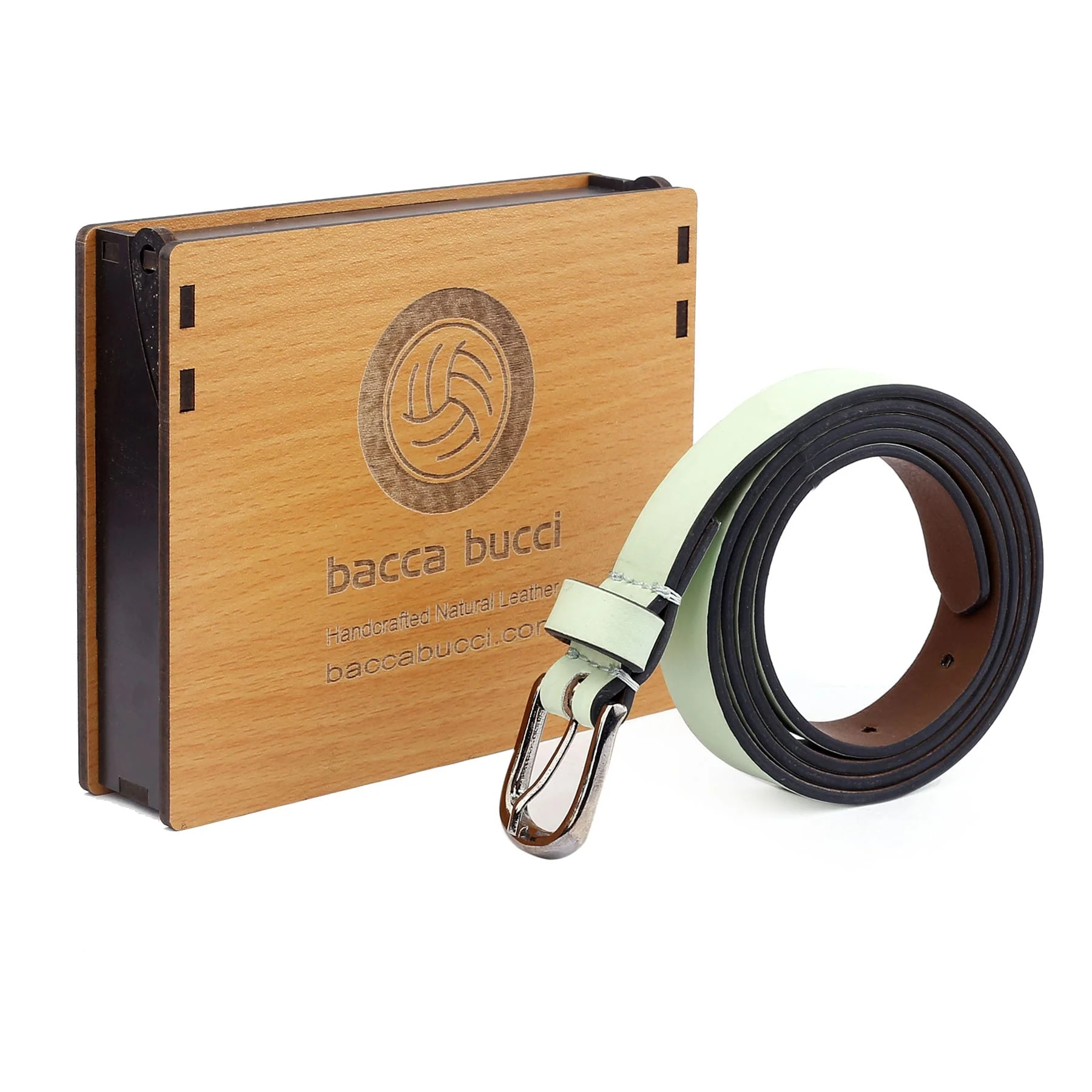 Bacca Bucci Women Leather Belts with Imported Nickle Free Buckle | Width : 20 MM | Solid Color Luster Finish Belt - Image 6