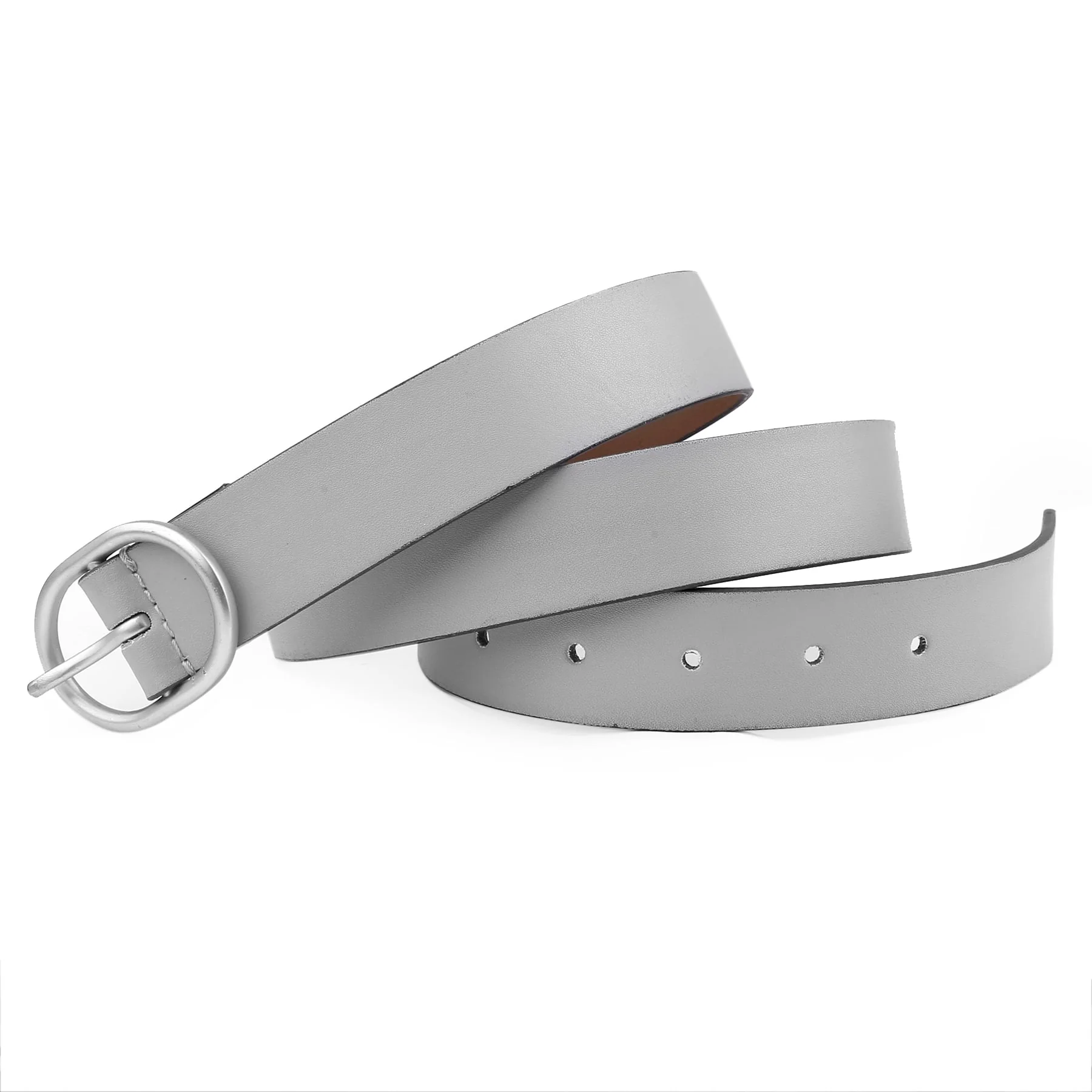 Bacca Bucci Women Leather Belts with Imported Nickle Free Buckle | Width : 30 MM | Solid Color Matt Luster Finish Belts - Image 3
