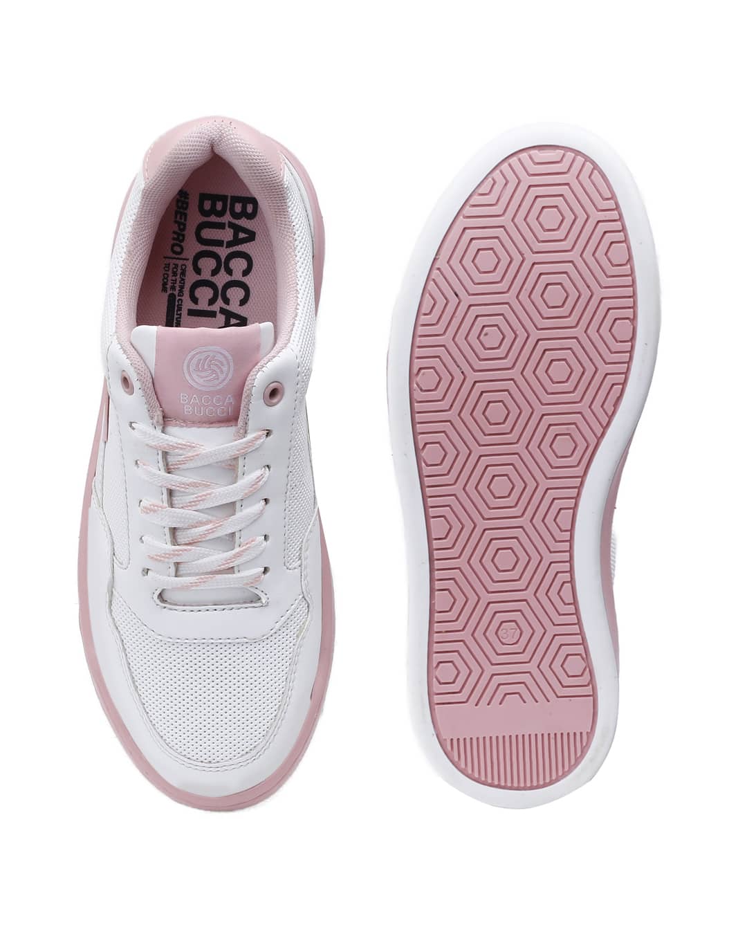 Bacca Bucci Women’s Vibe City Sneakers – Lavender and Blush Pink - Image 18