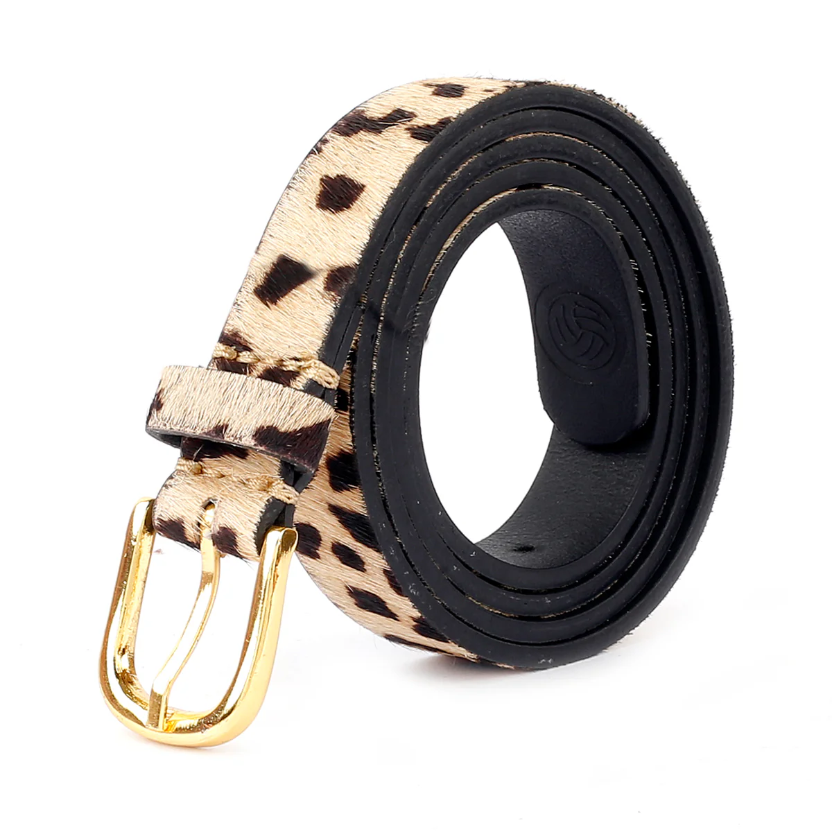 Bacca Bucci Women's Leopard Print Belt for Jeans Genuine Leather Belt - Image 3