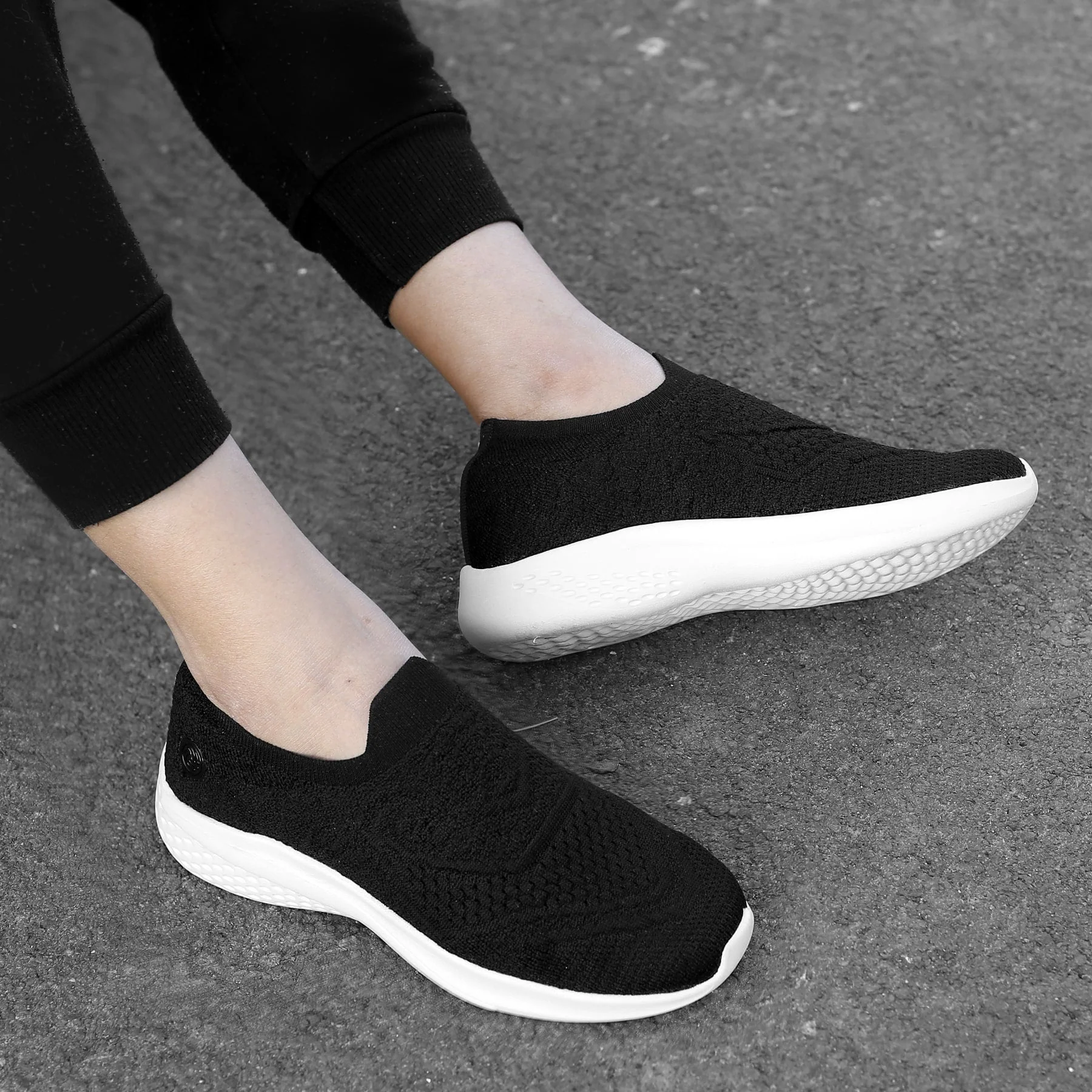 Bacca Bucci Women's WALKER Slip-On Walking Breathable Mesh Sports Shoes Sneakers - Image 19