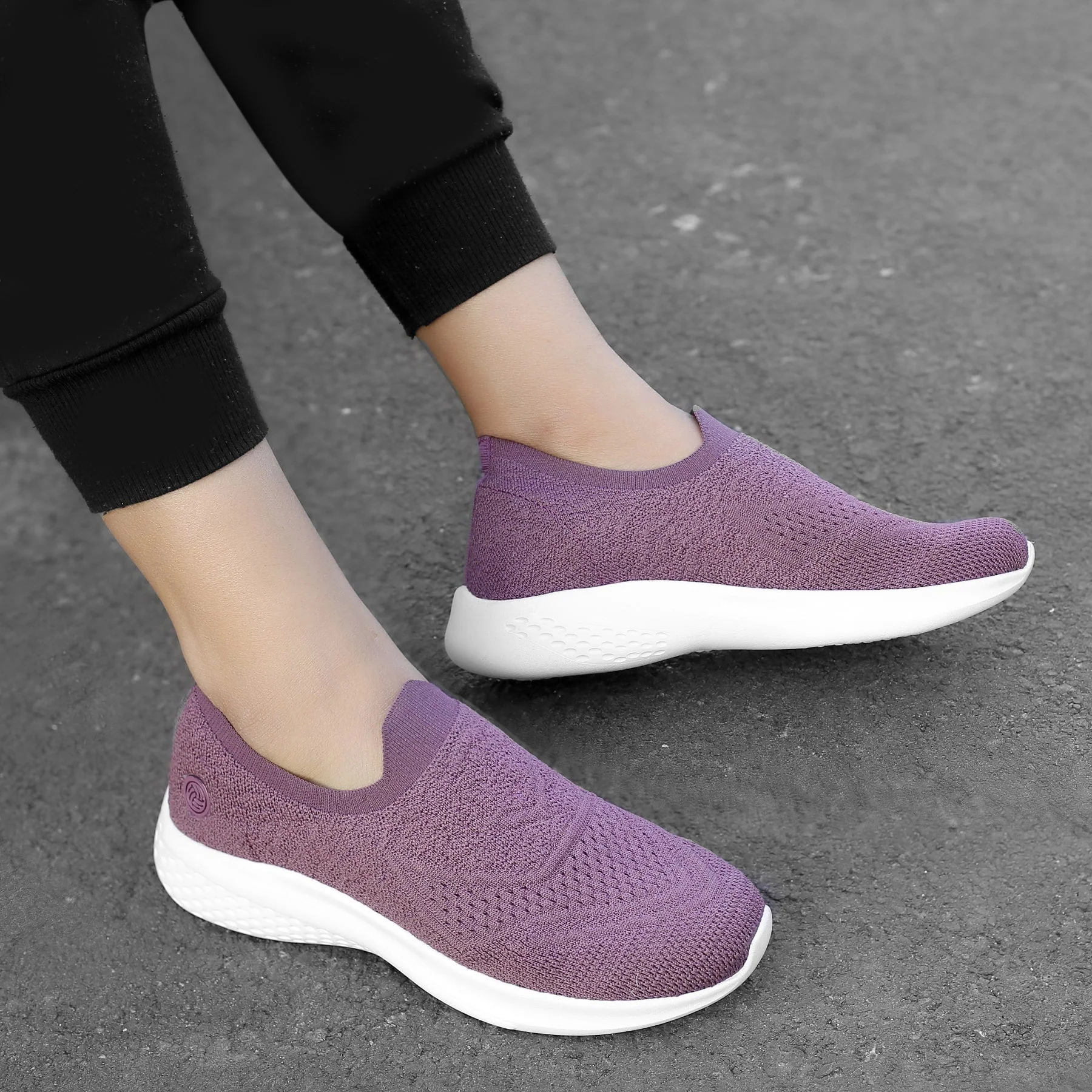 Bacca Bucci Women's WALKER Slip-On Walking Breathable Mesh Sports Shoes Sneakers - Image 27