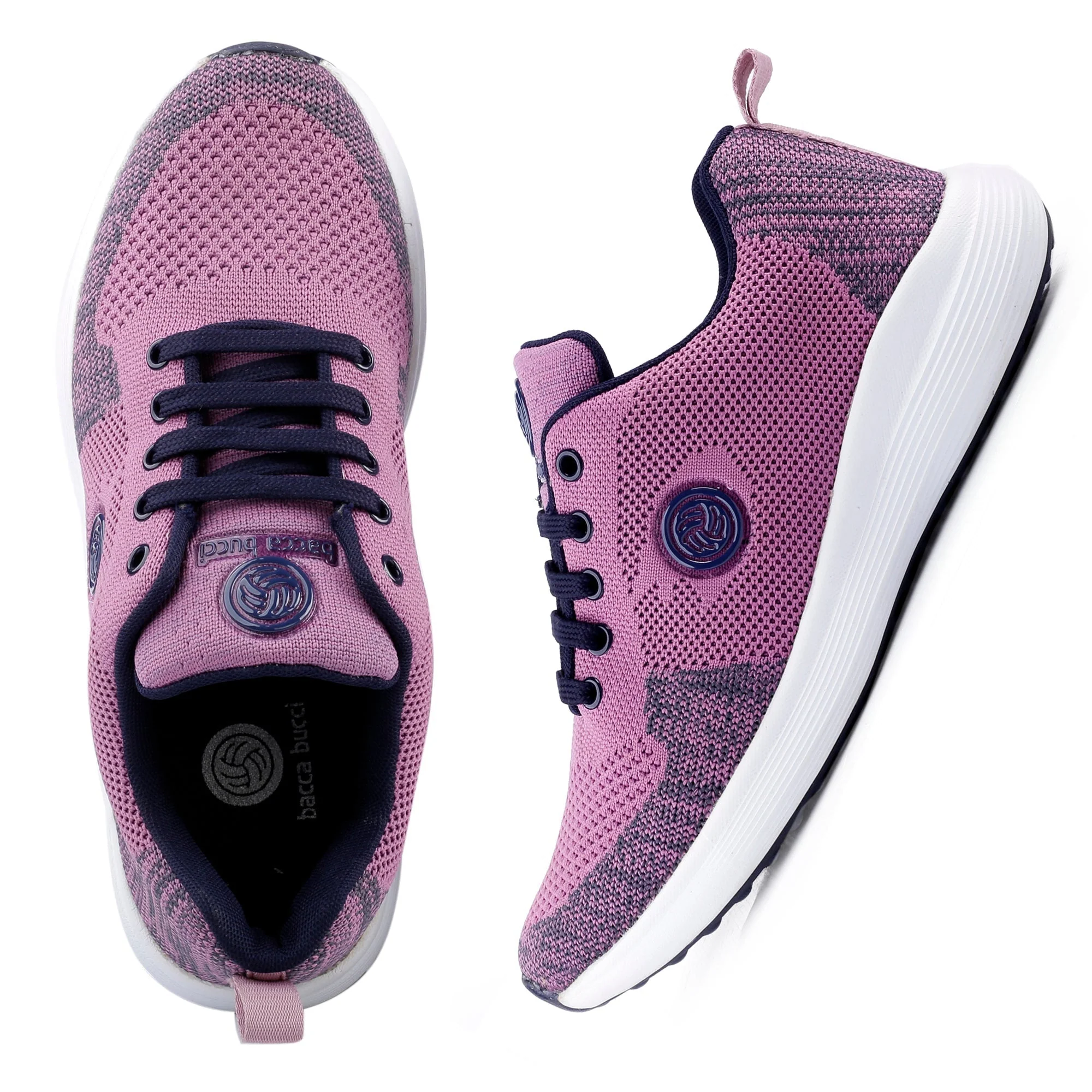 Bacca Bucci TOKYO Running Shoes for Women | Pink & Purple Women Walking Shoes - Image 5
