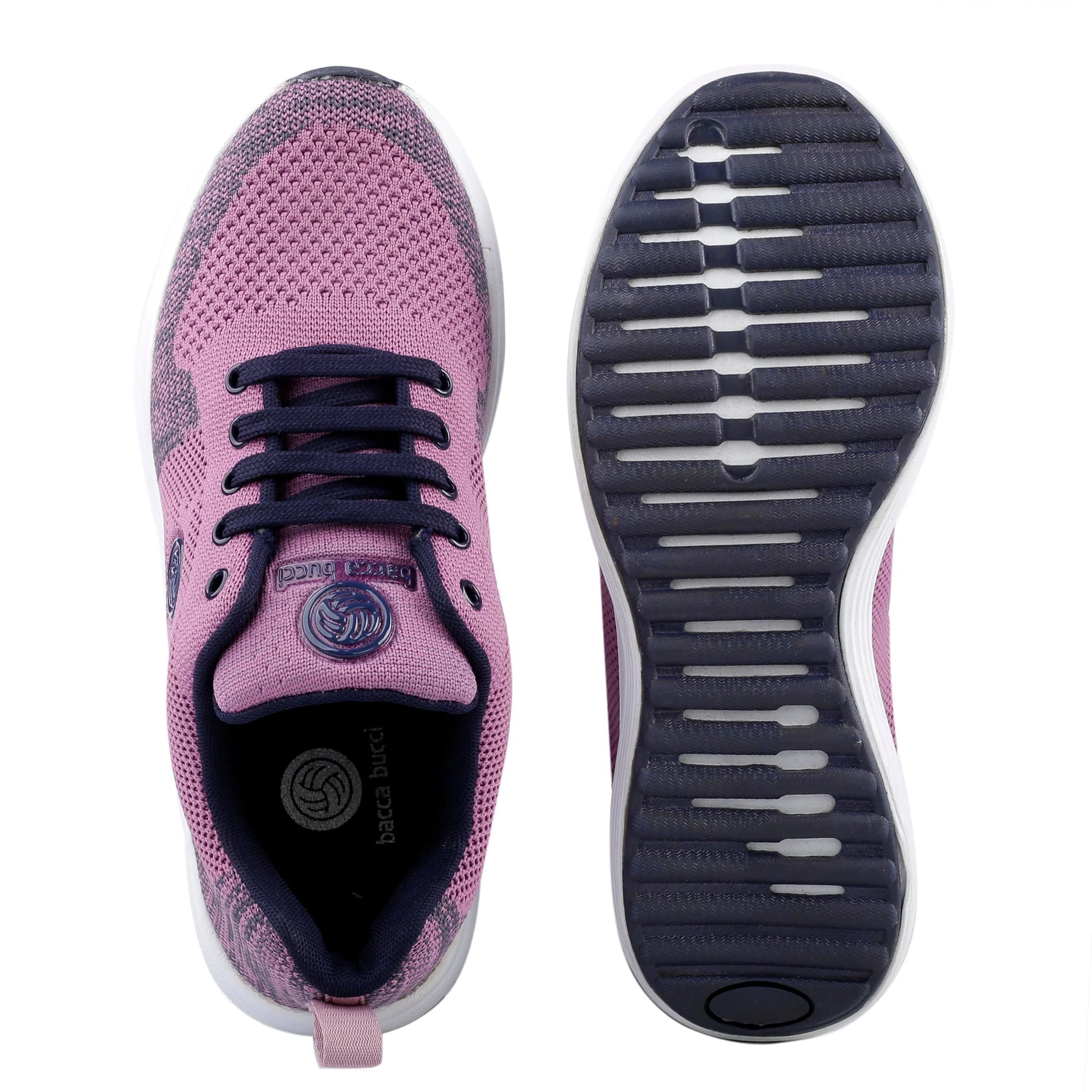 Bacca Bucci TOKYO Running Shoes for Women | Pink & Purple Women Walking Shoes - Image 6