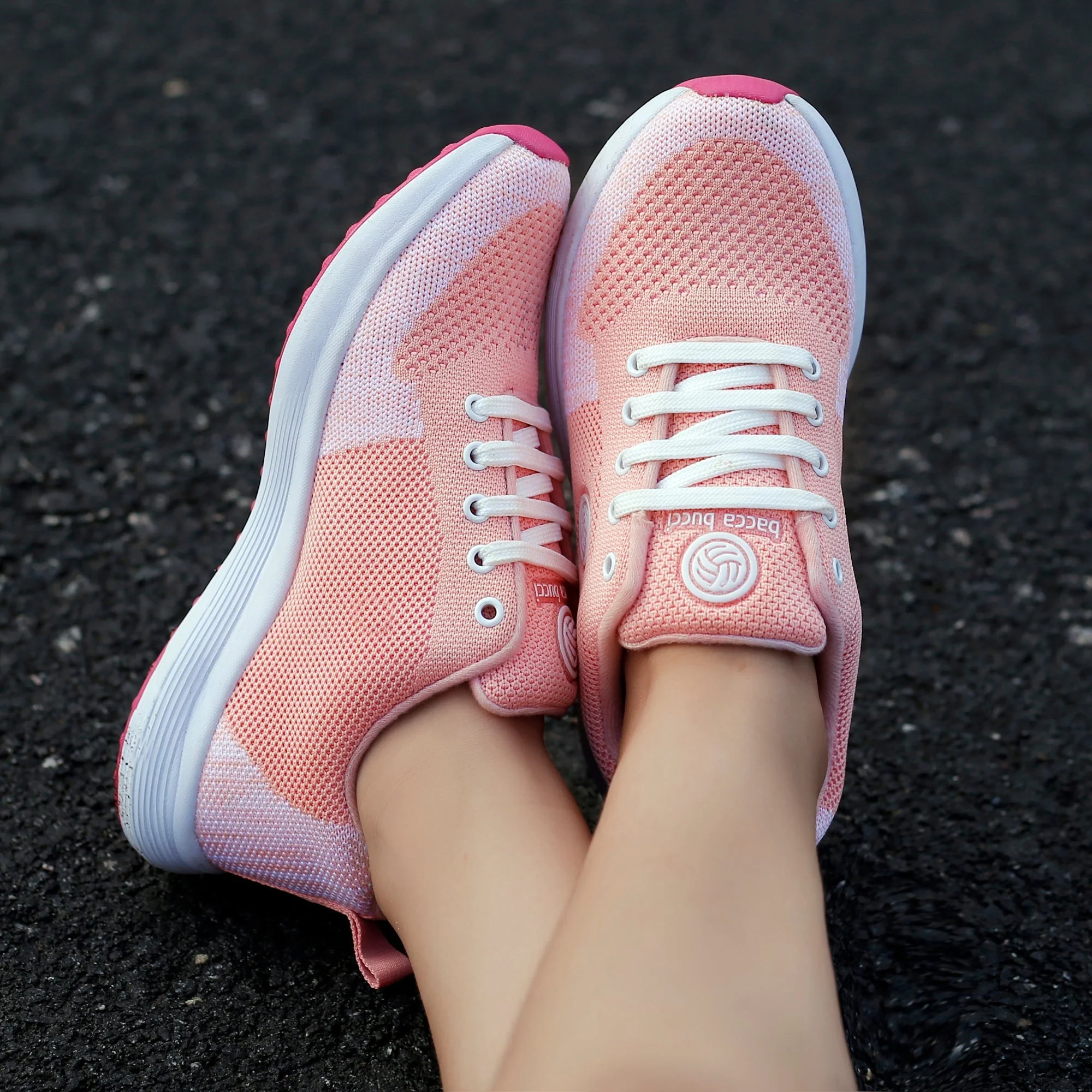 Bacca Bucci TOKYO Running Shoes for Women | Pink & Purple Women Walking Shoes - Image 9