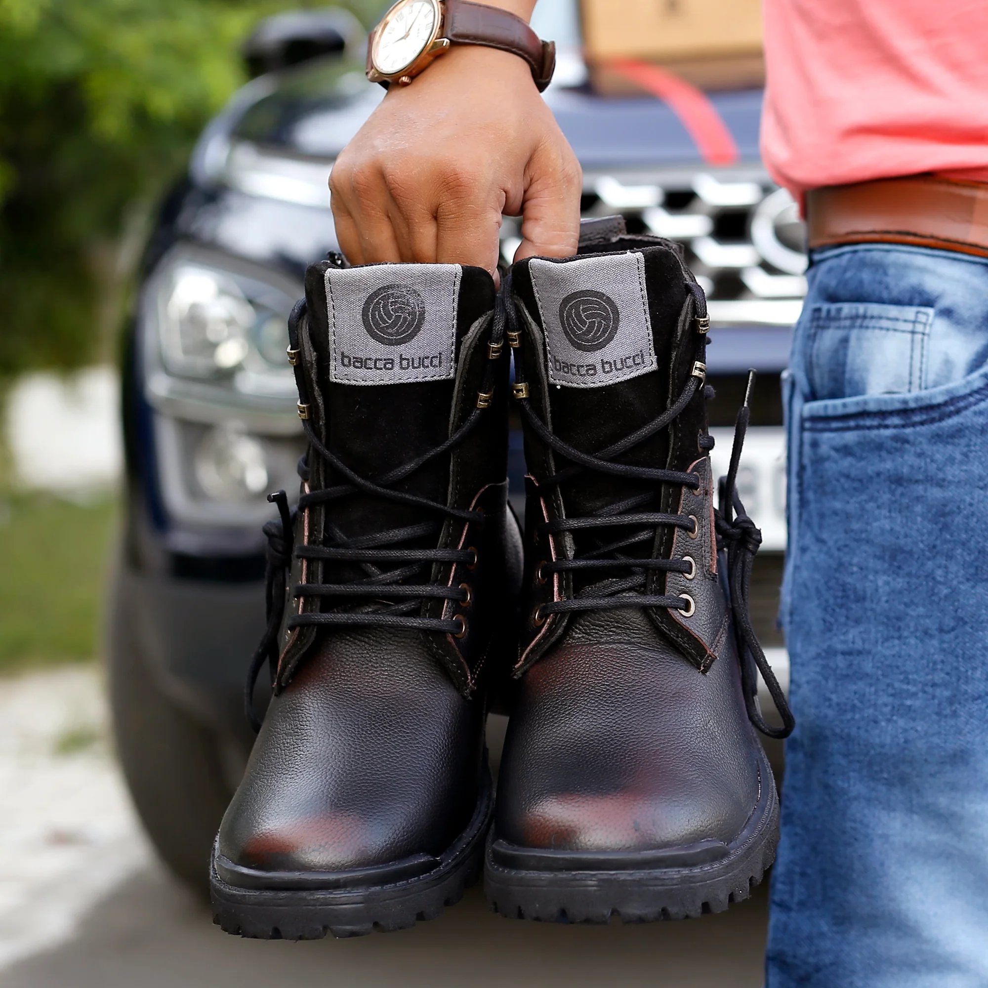 Bacca Bucci Combat Boots - Image 12