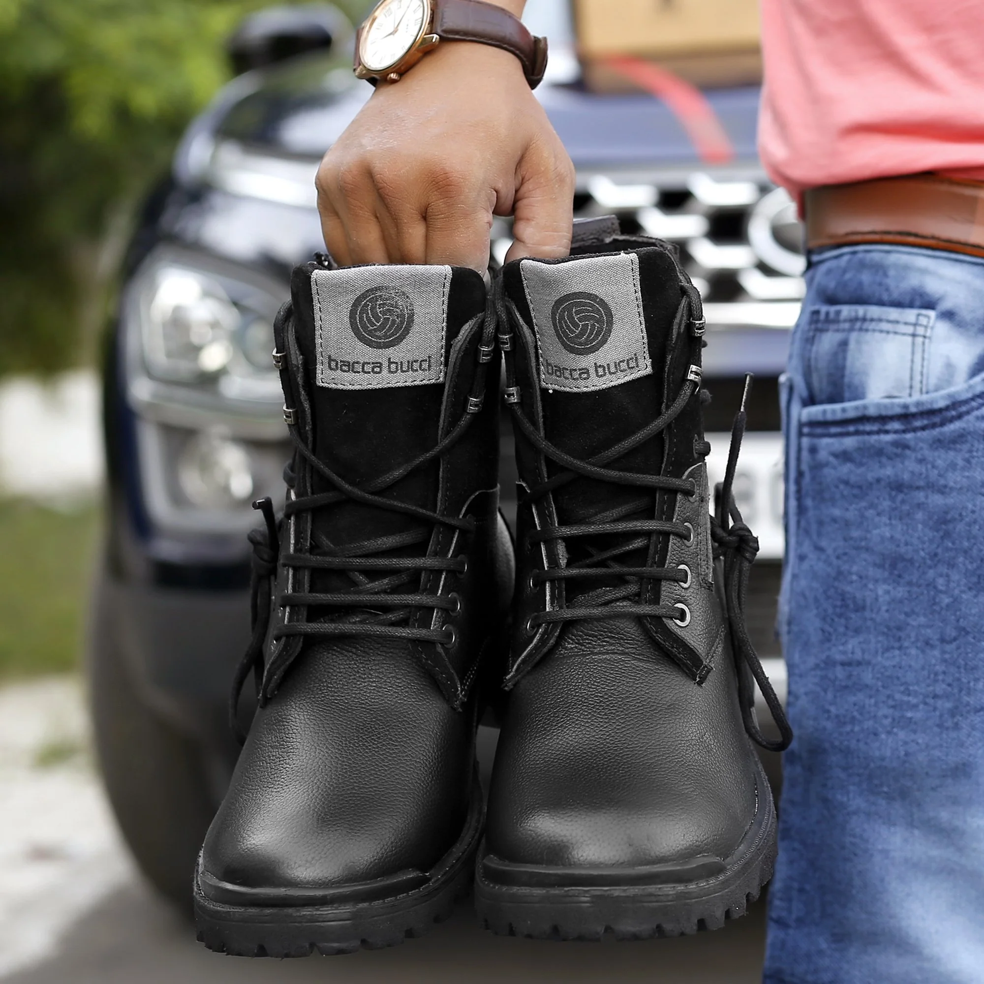 Bacca Bucci Combat Boots - Image 10