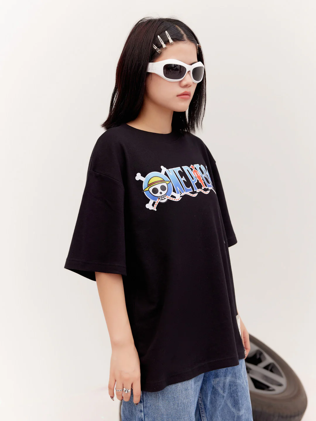 OnePiece Fan-art - Oversized t-shirt | Black - Image 6