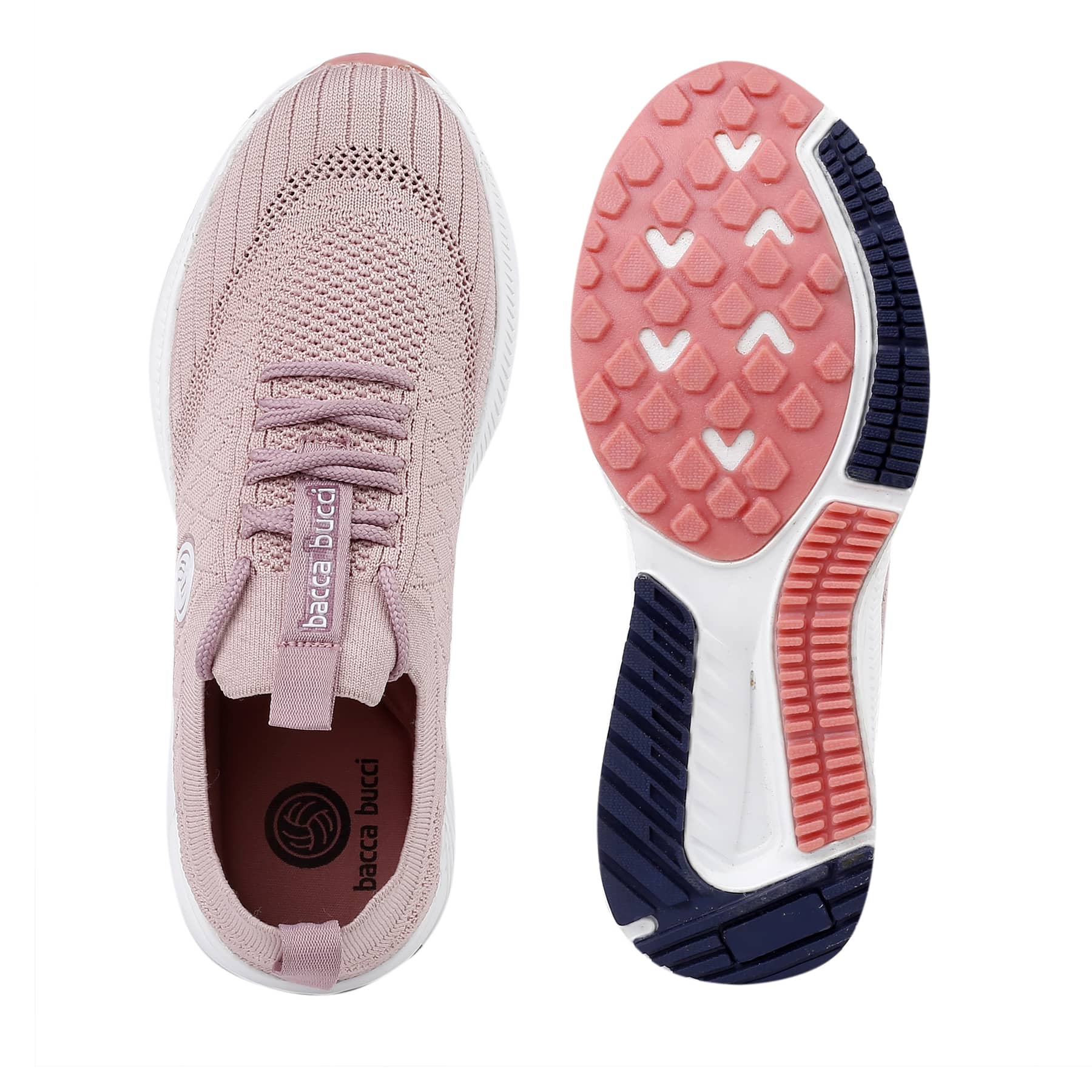 Bacca Bucci WAVE RIDER Training Shoes For Women | Pink Casual Sneakers For Women - Image 3