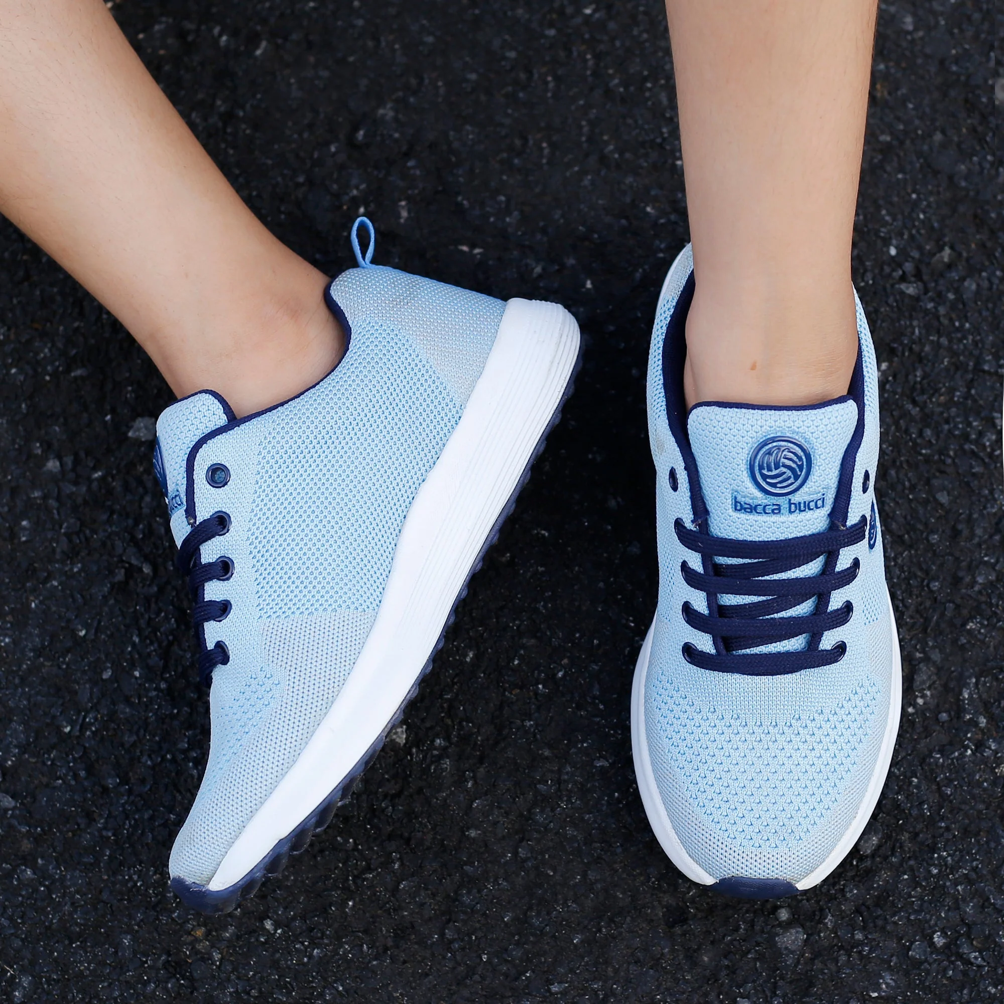 Bacca Bucci TOKYO Women Shoes | Sky Blue Casual Sneakers For Women - Image 3